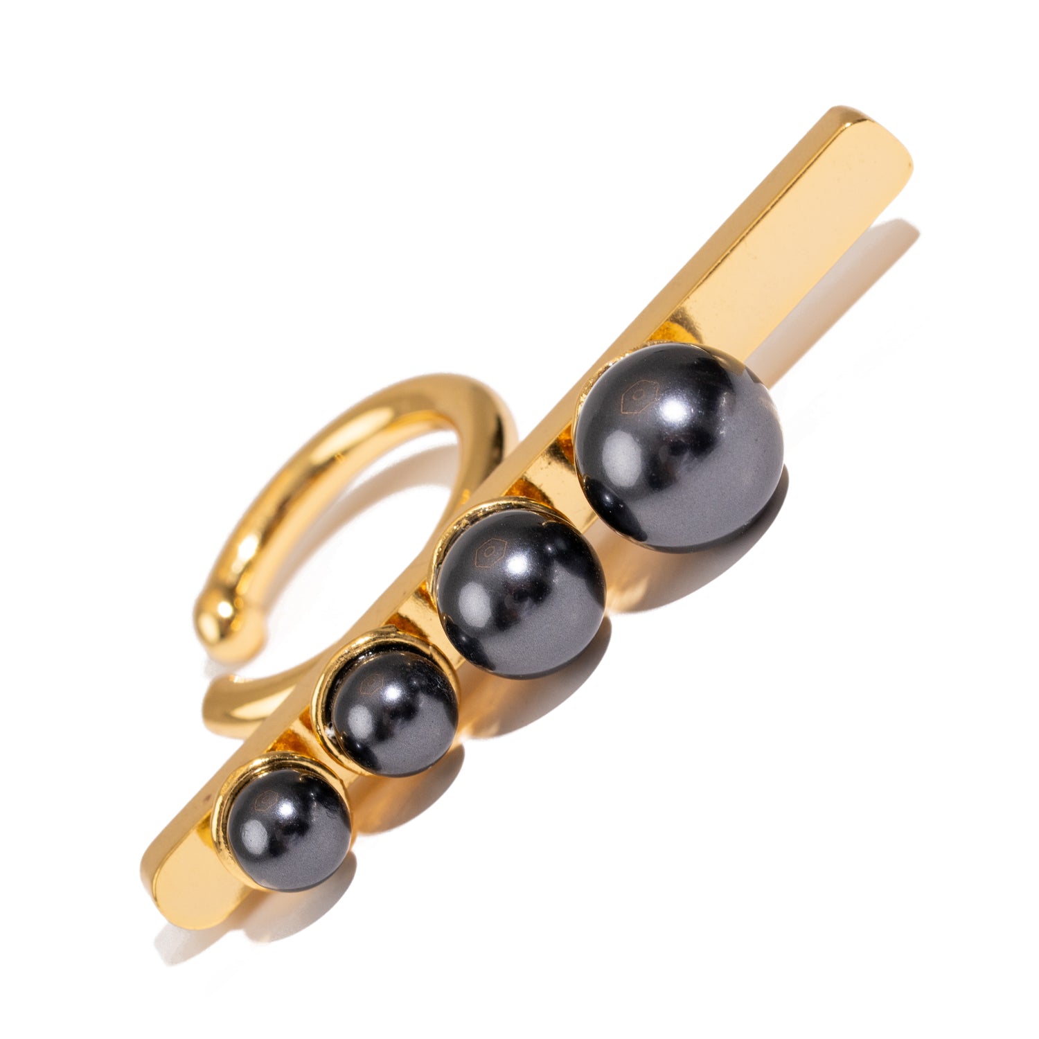 Celestial Balance Black Pearl Statement Ring