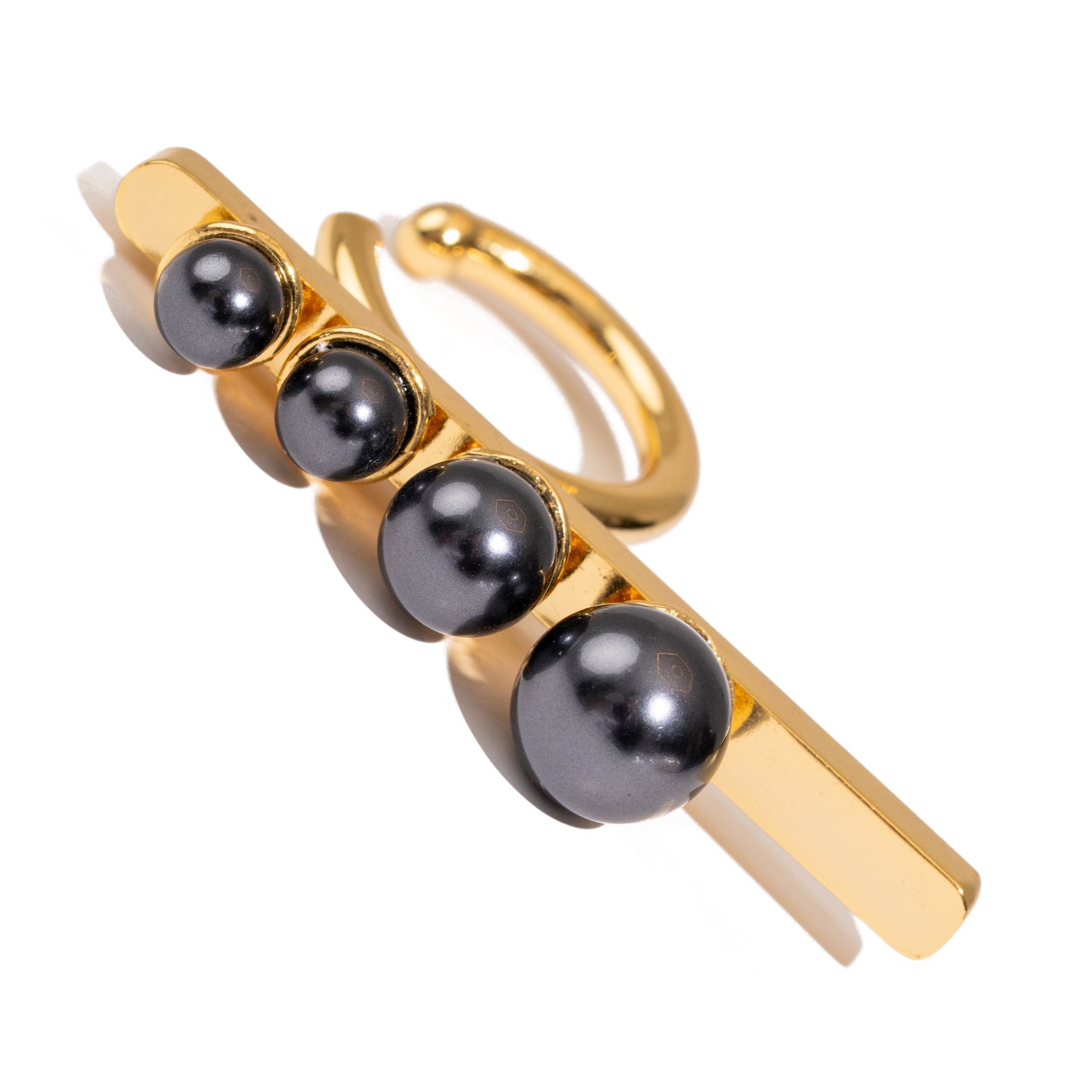Celestial Balance Black Pearl Statement Ring