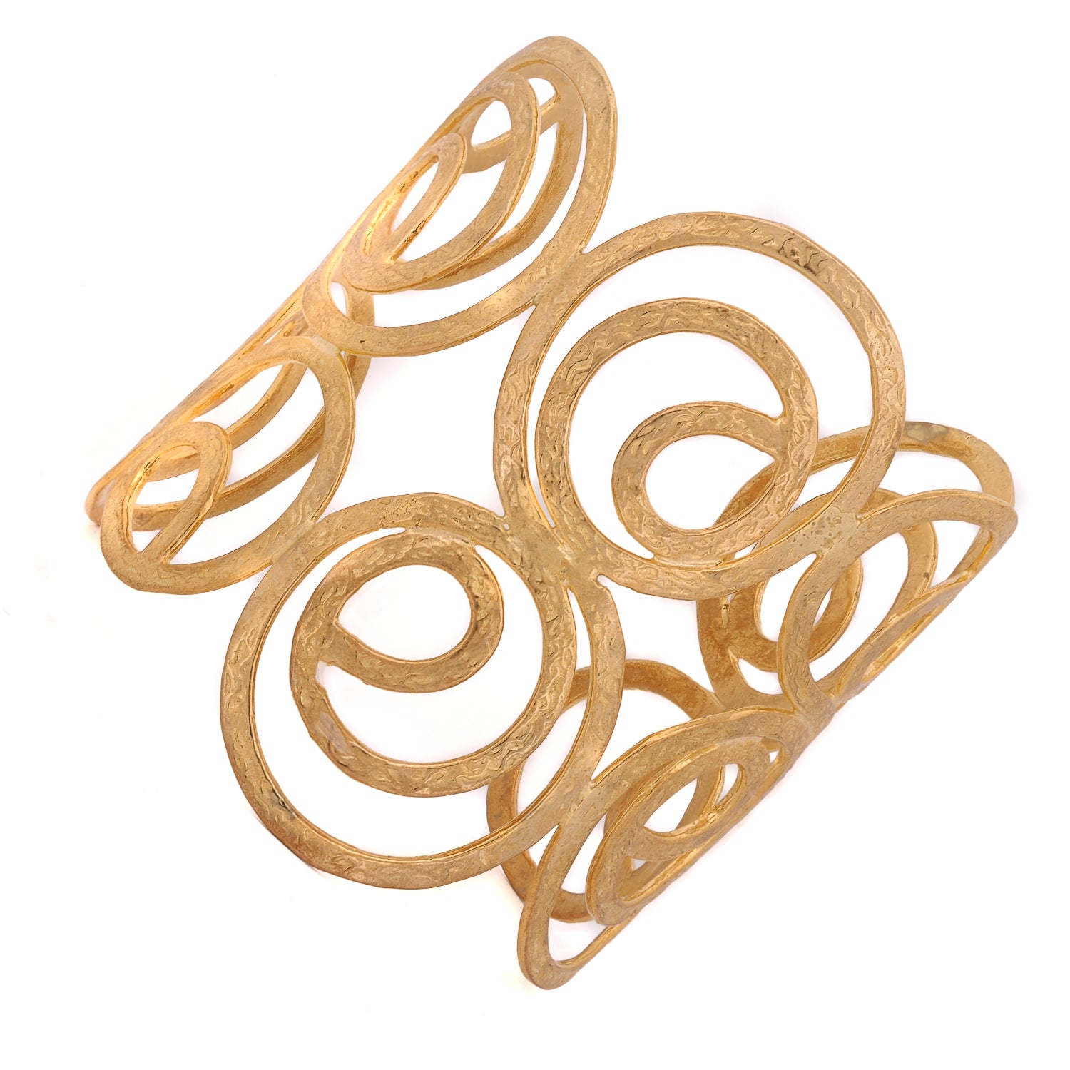 Elegant Adjustable Spiral Gold Bracelet