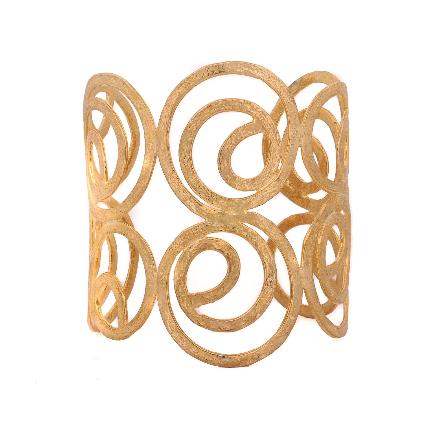 24K Gold Plated Chunky Cuff Bracelet