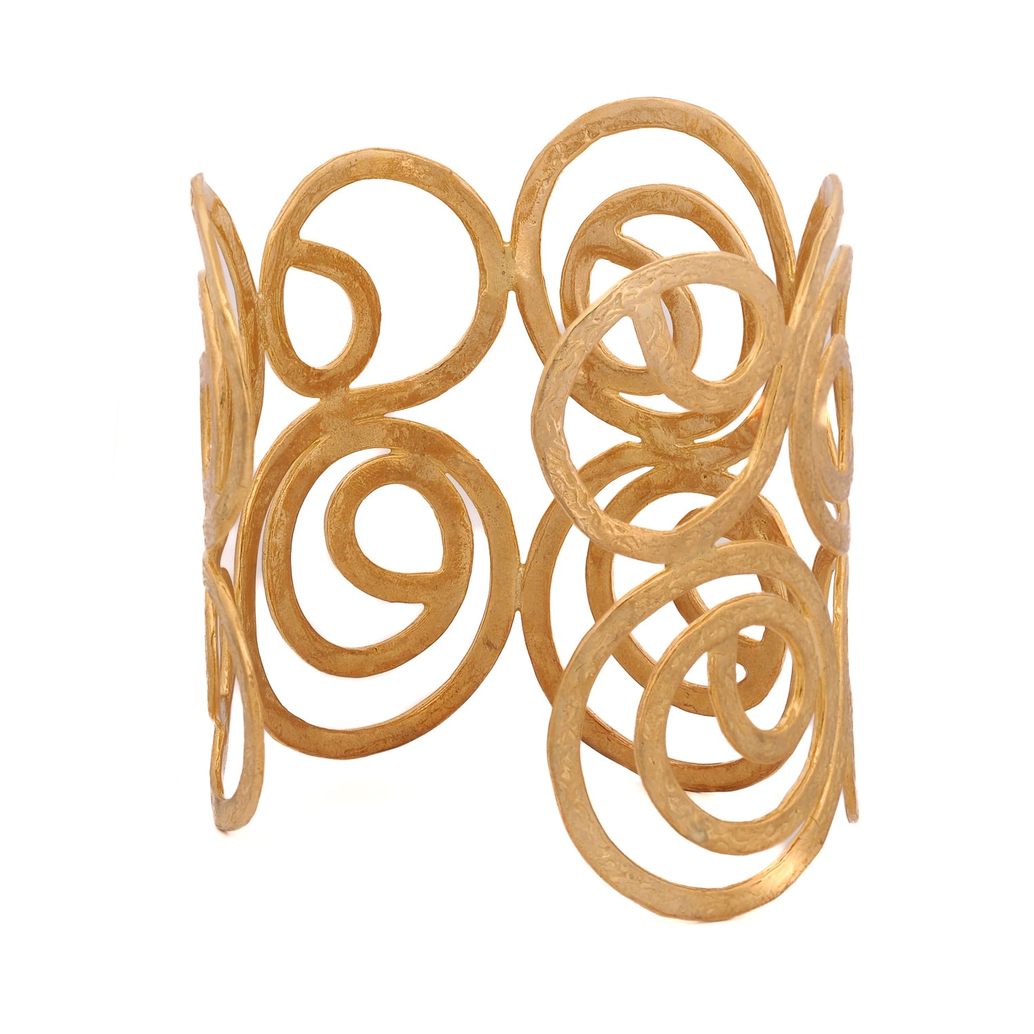Unique Chunky Spiral Design Cuff Bracelet