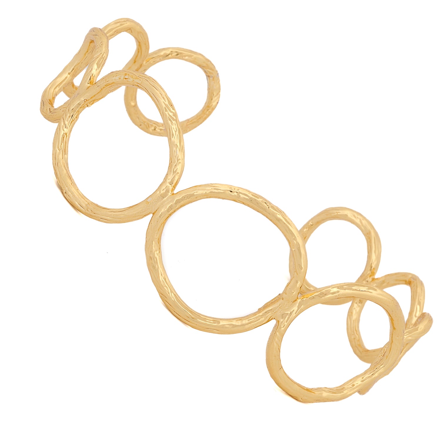 Handcrafted Gold Cuff Bracelet with Luxurious Finish