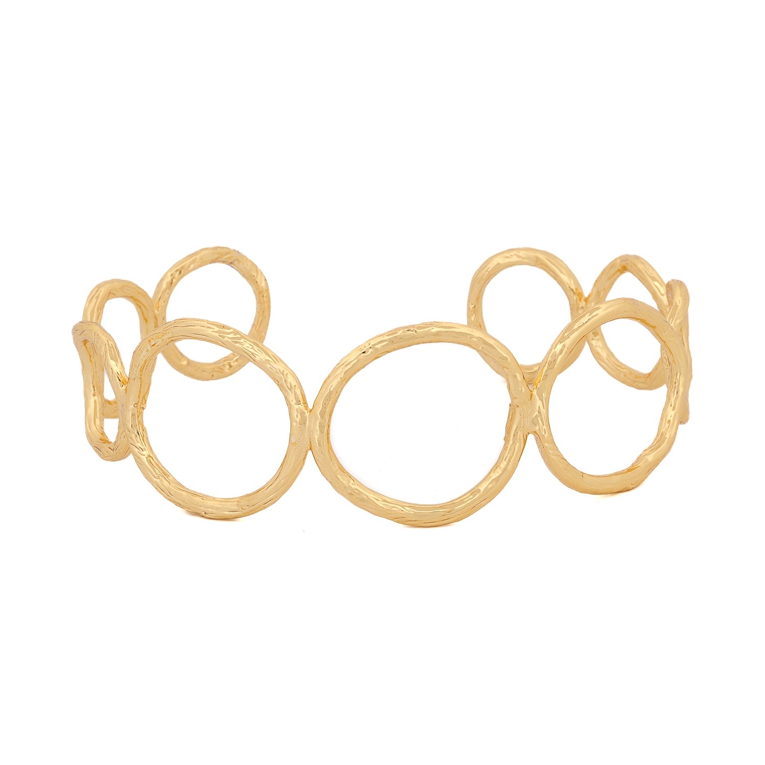 Adjustable Gold Cuff Bracelet with Regal Design