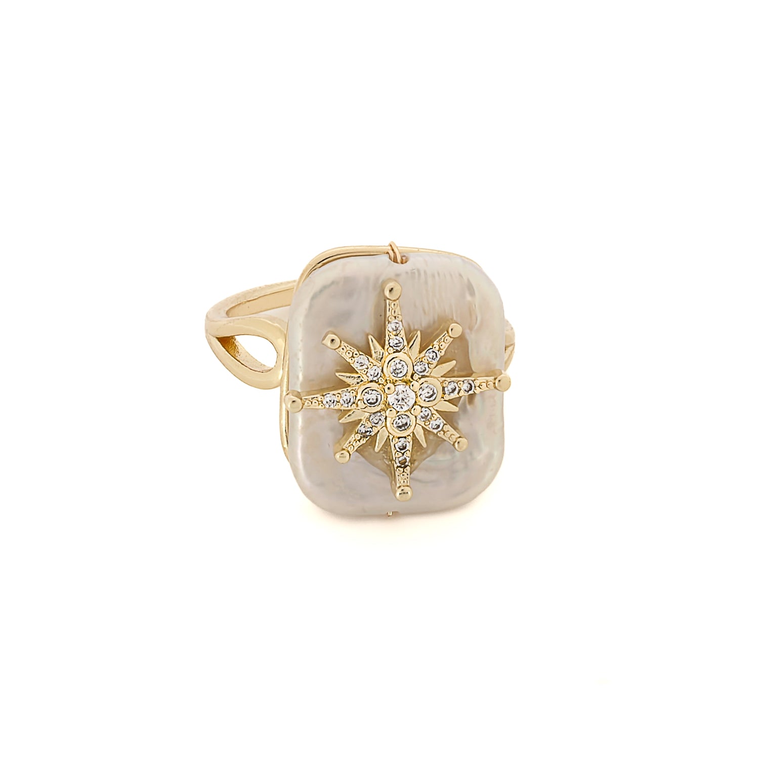 Elevate your style with the elegance of a handcrafted pearl cocktail ring.