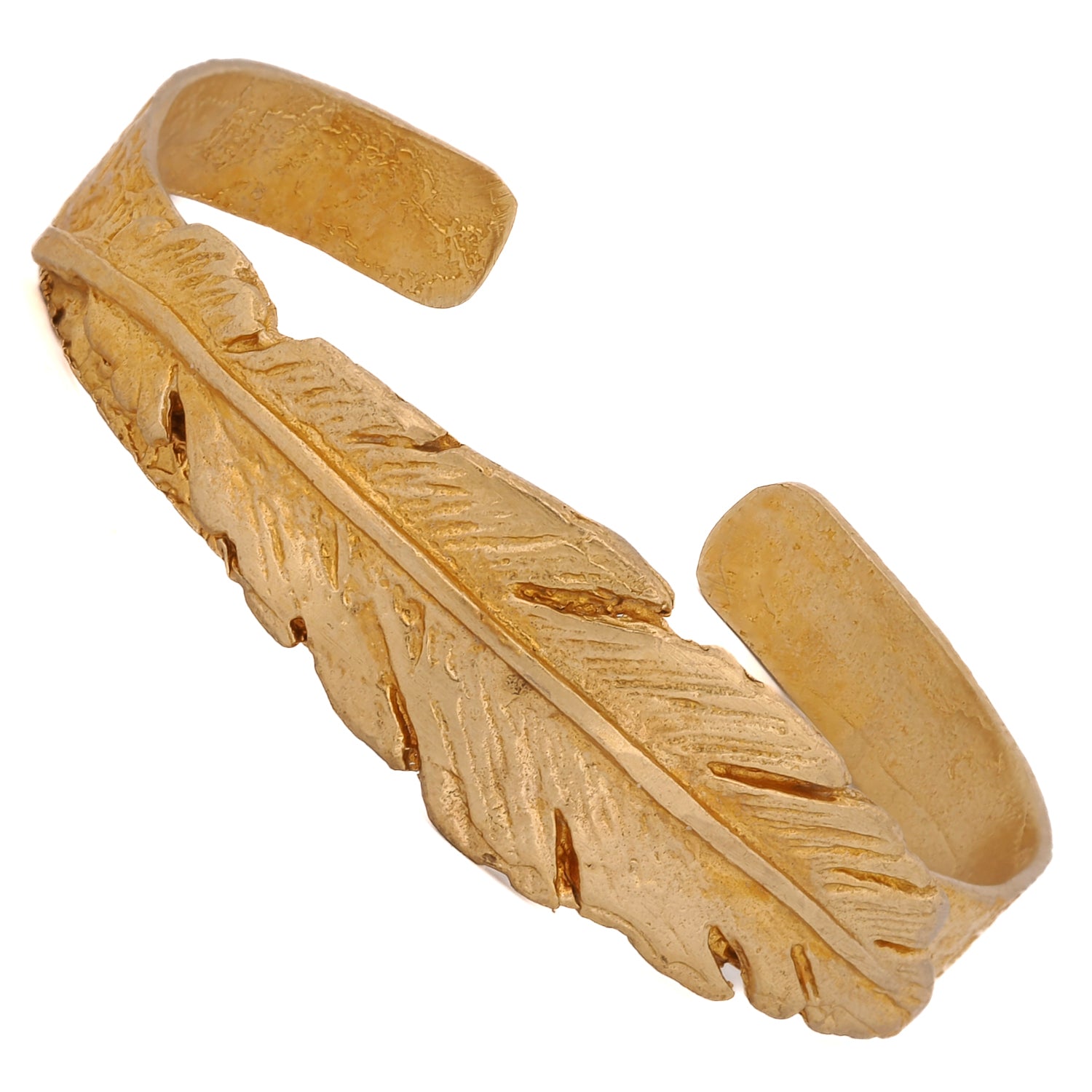 Elegant Cleopatra Leaf Gold Bracelet