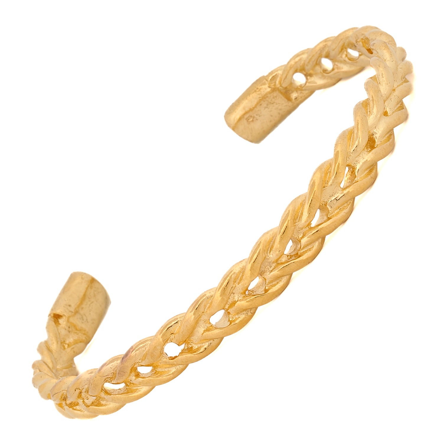 Fashionable Cleopatra Twist Gold Bracelet