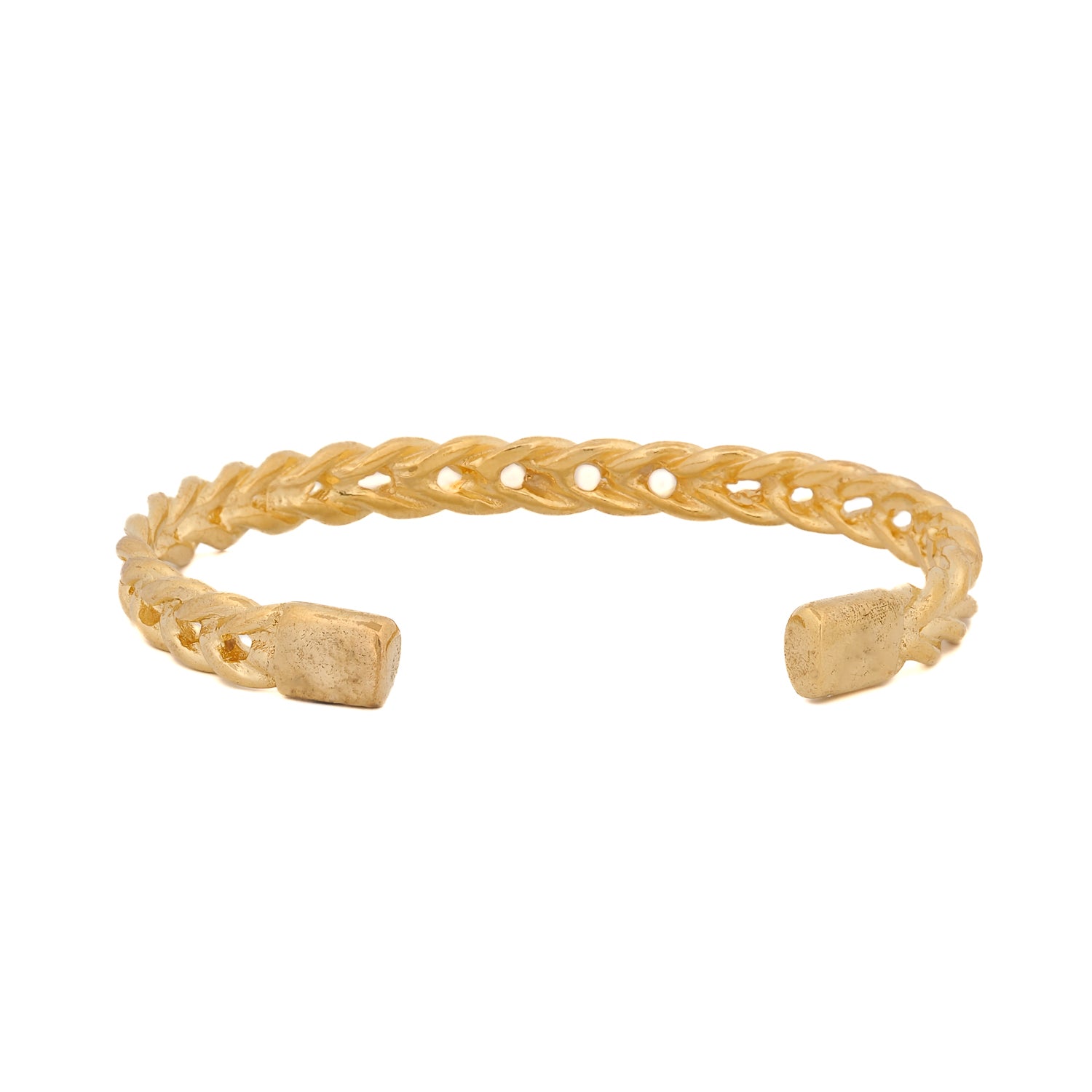 Stylish Cleopatra Twist Brass Cuff Bracelet