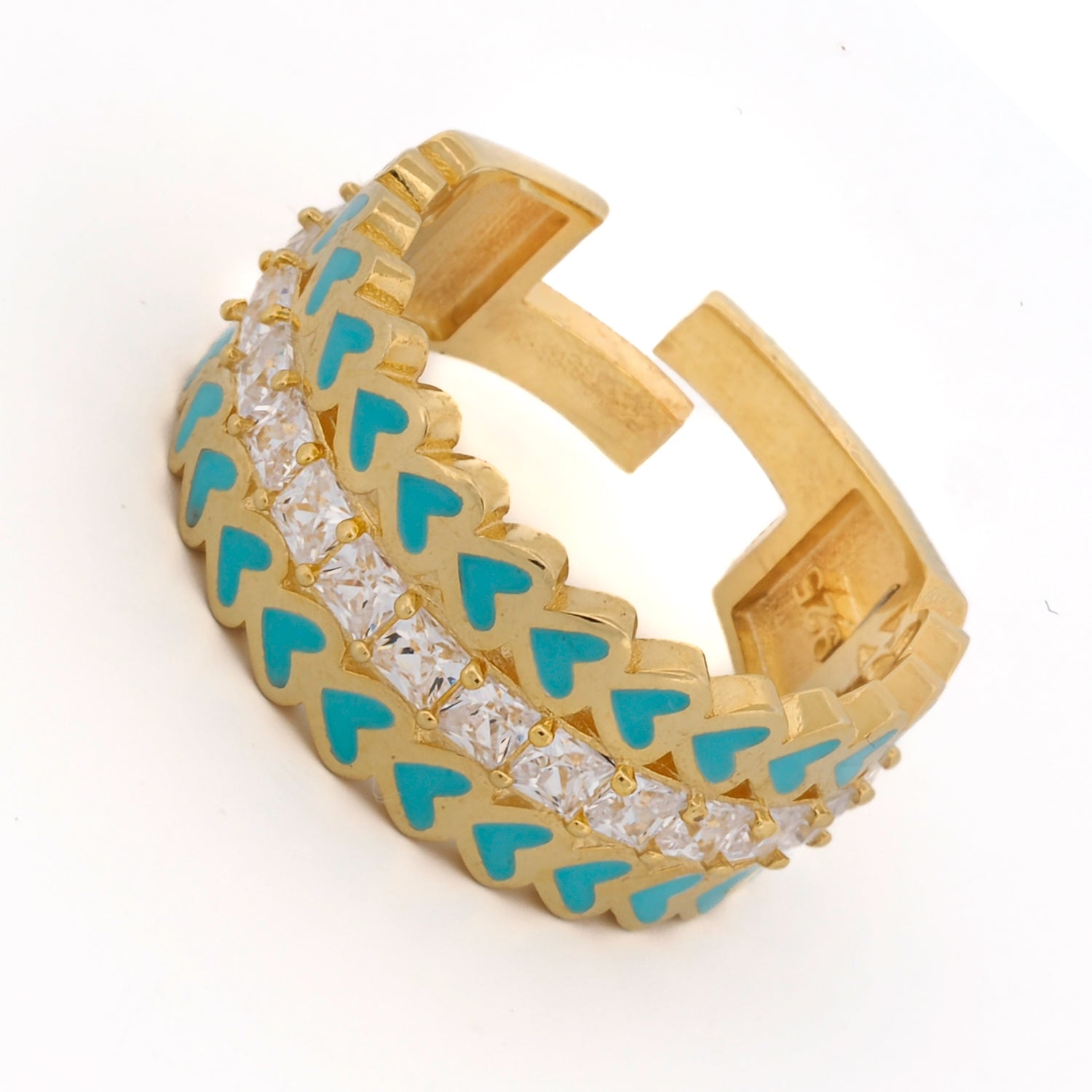 Comfortable Elegance: Adjustable Love Gold Ring