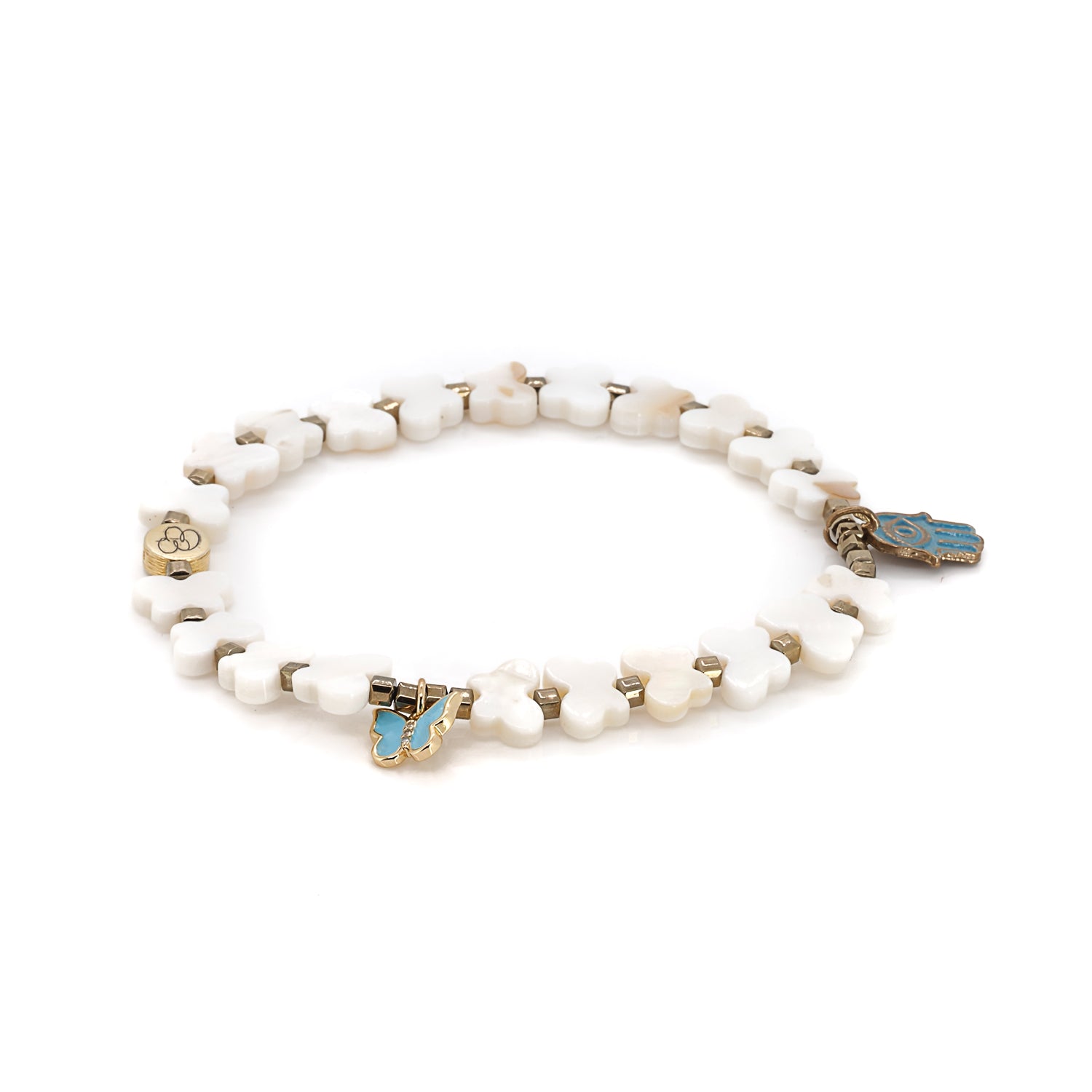 Protective and Elegant - The Hamsa Hand and pearls combined.