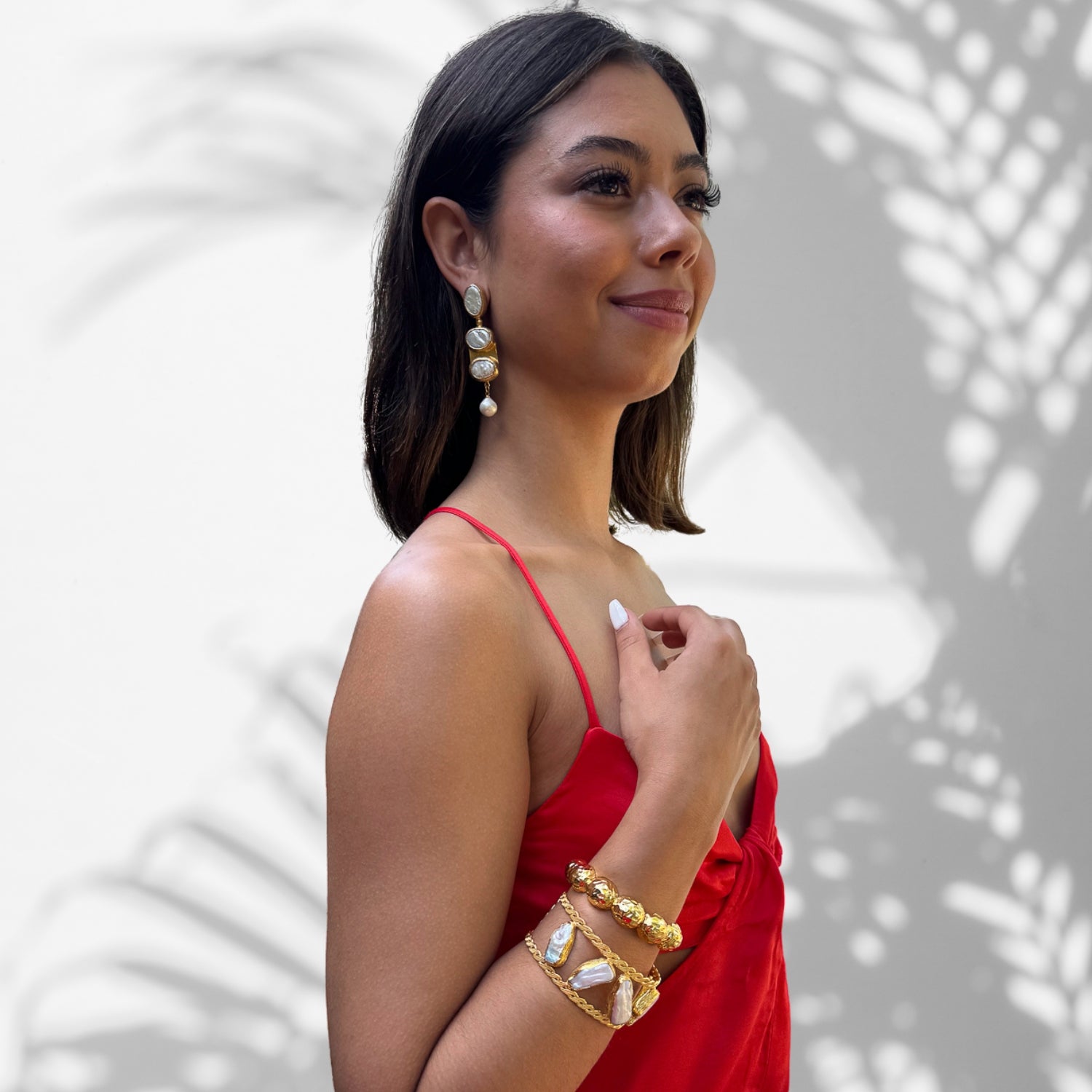 Luxurious 24K Gold Plated Brass Cuff Bracelet