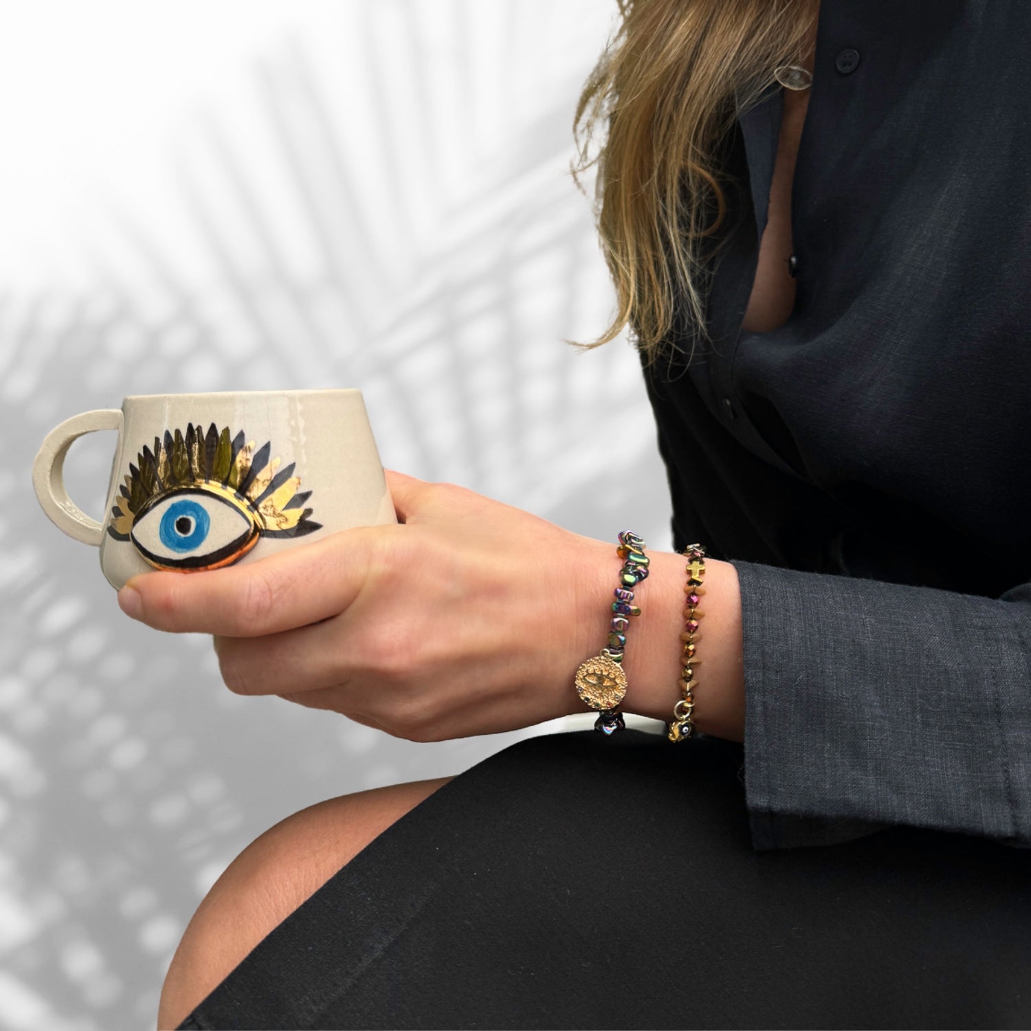 Protective Multicolor Hematite Lucky Elephant Bracelets