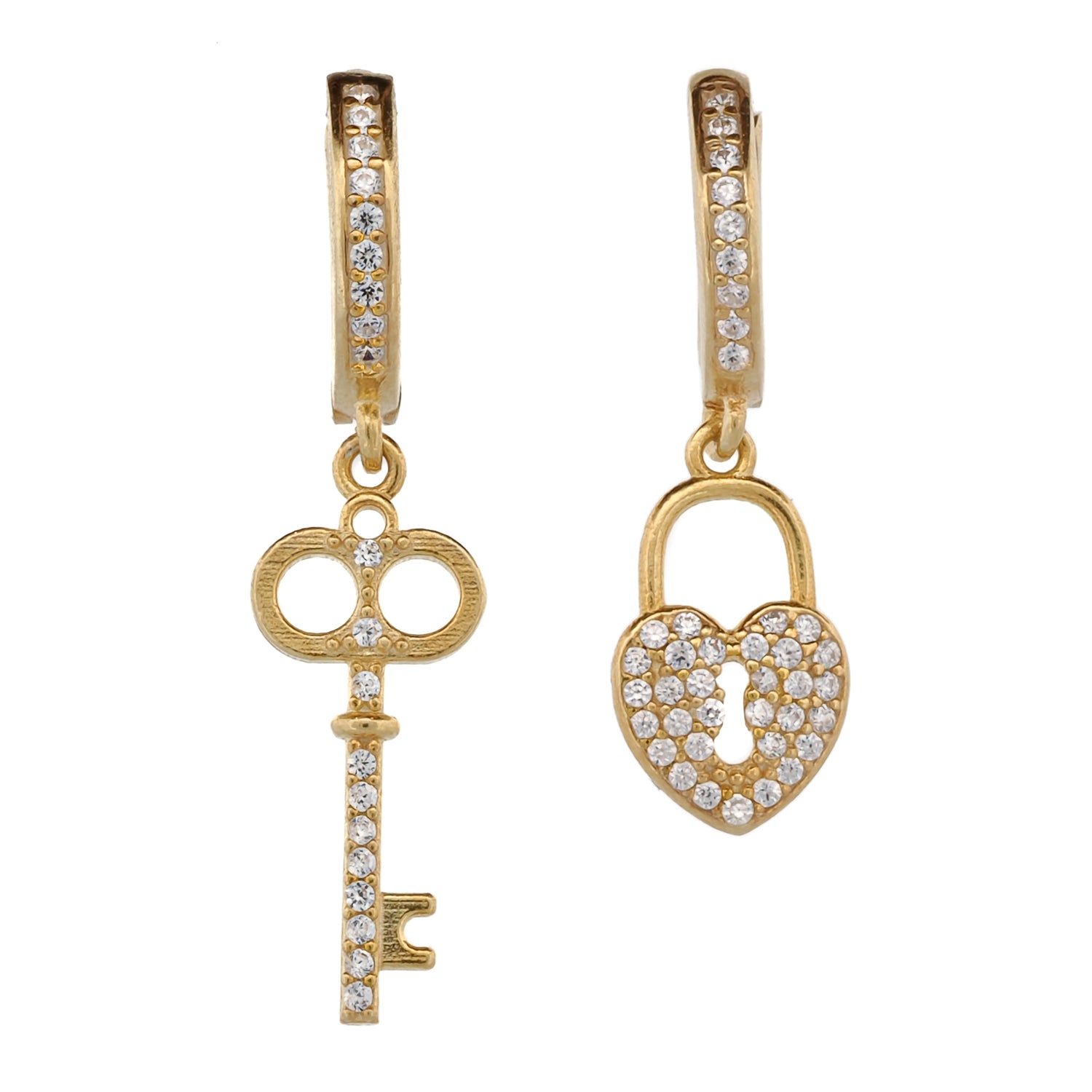 Everlasting Love: 18k Gold Plated Sterling Silver Earrings