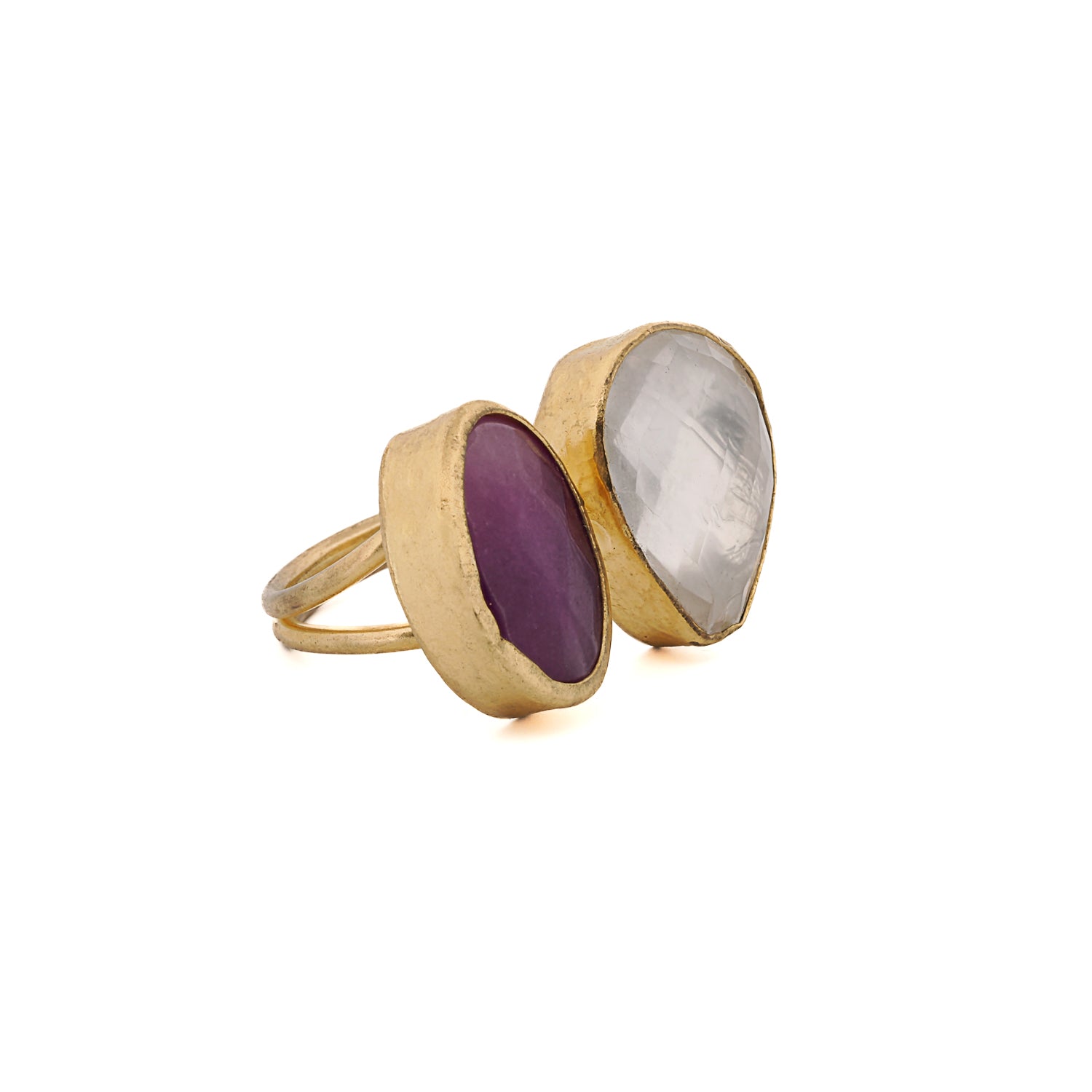 Bohemian Style Adjustable Gemstone Ring