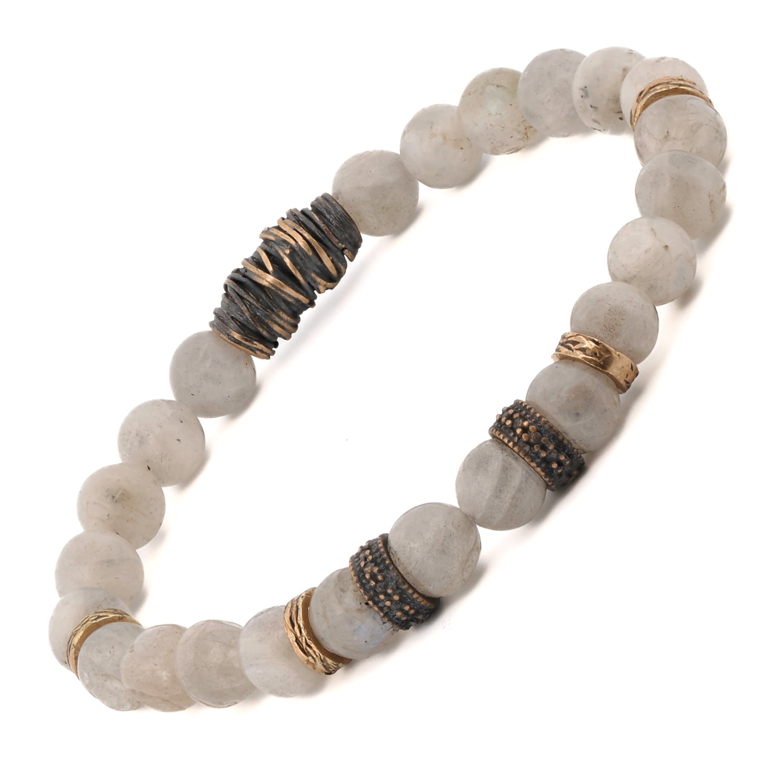 Balanced Spirit: Labradorite Beaded Bracelet for Energy Alignment