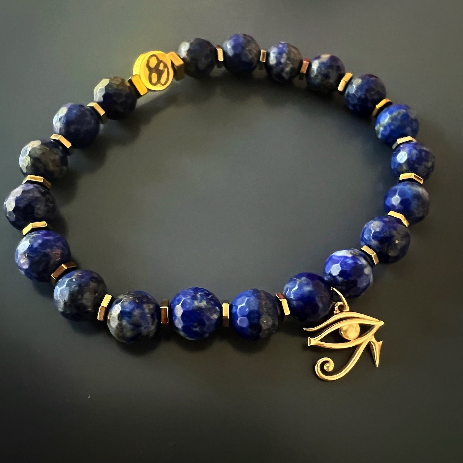 Discover the profound beauty and symbolism of the Solid Gold Eye of Ra Spiritual Beaded Bracelet, designed to connect you with protection, clarity, and divine insight.