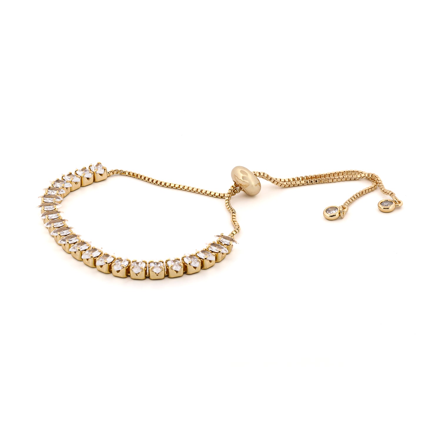 Dazzling Diamond Chain Bracelet in Gold
