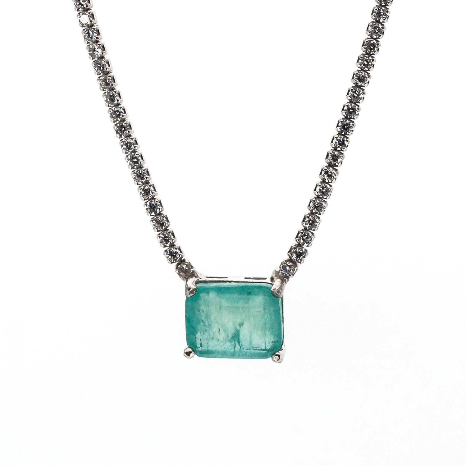 Rare Beauty: Paraiba Tourmaline Pendant on Sterling Silver Chain