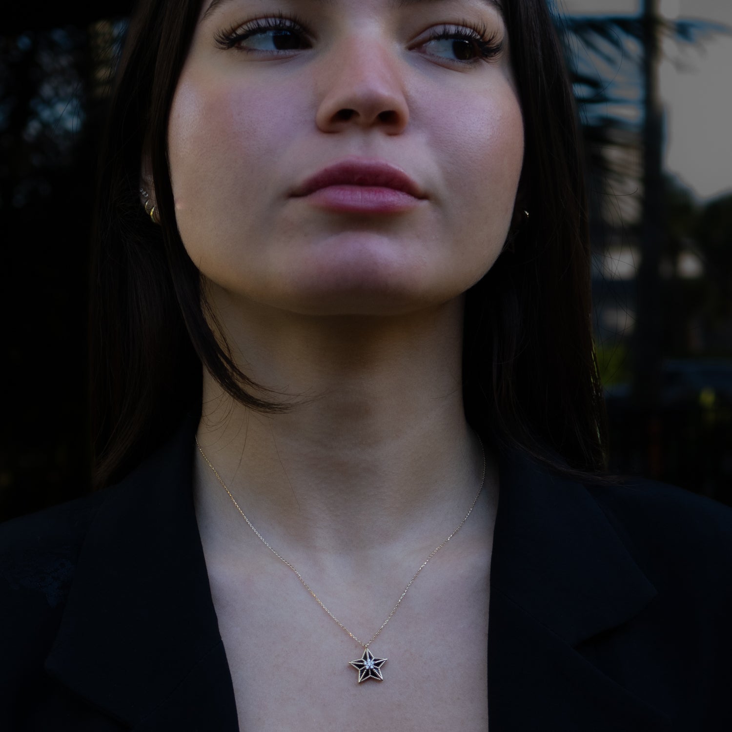 Solid Gold Star Necklace with Diamonds for a Meaningful and Elegant Fashion Statement