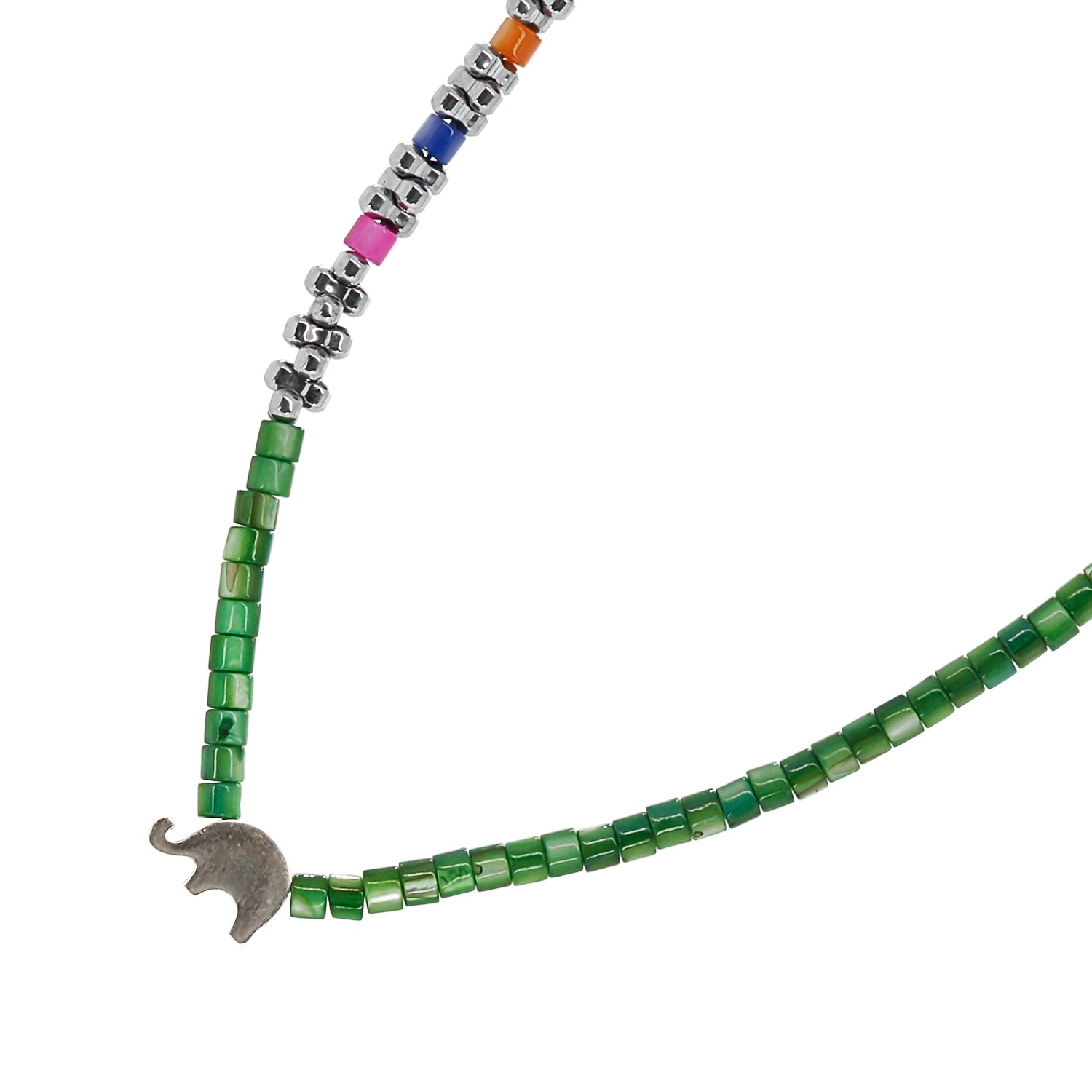 Sterling Silver Elephant Charm as a Focal Point