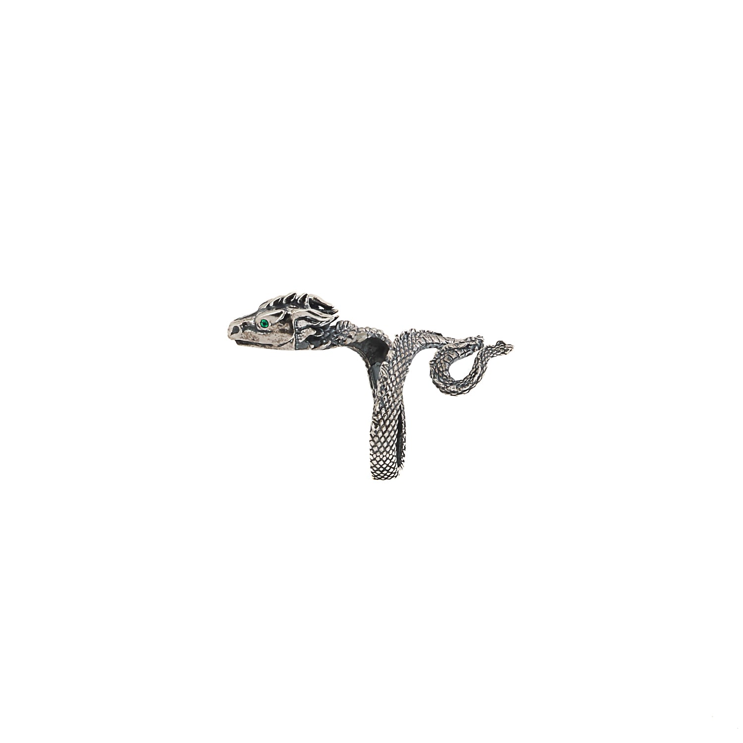 Elegant Snake Motif Ring - Crafted from 925 Sterling Silver