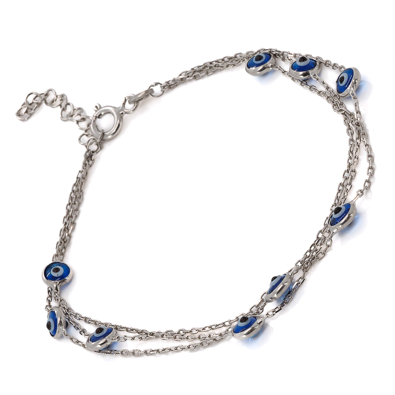 Wearable symbolism: Triple Chain Silver Bracelet.
