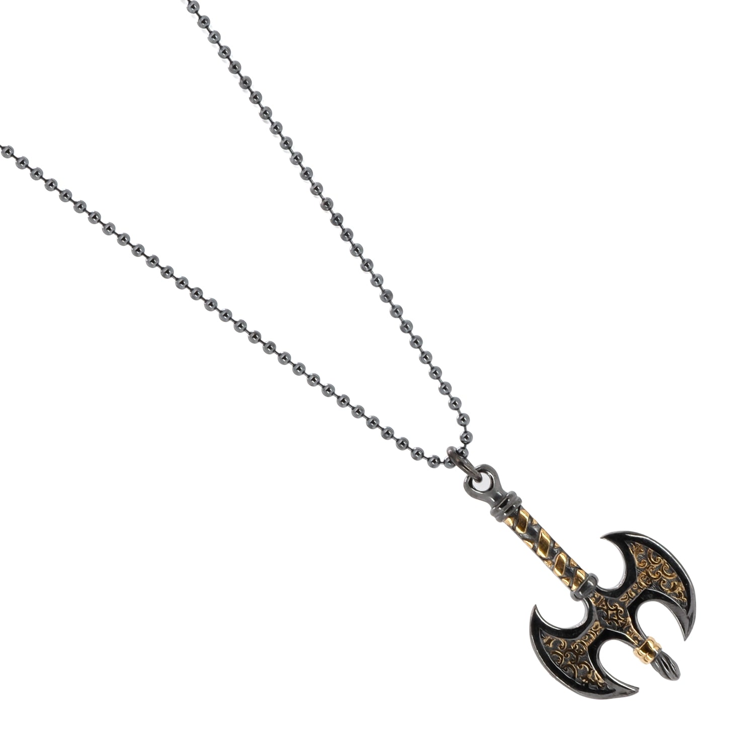 Carry Viking valor: Sterling Silver & Gold Pendant Necklace