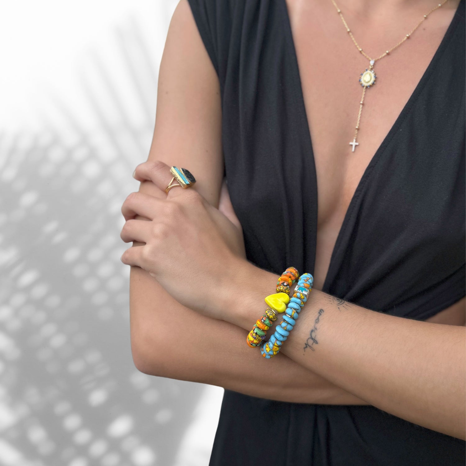 18K Gold Plated Butterfly Charm Bracelet