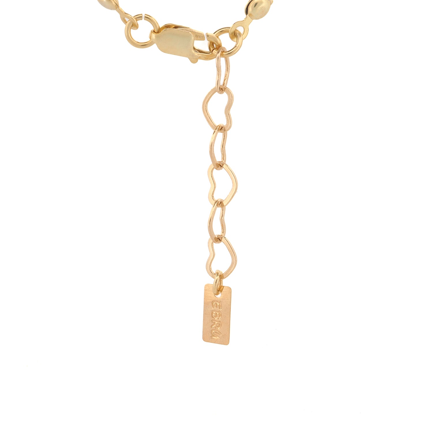 Gold-plated inspirational charm necklace encouraging joy, belief, and hope.