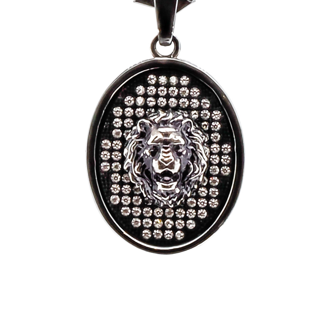 Lion pendant with popular black onyx stone