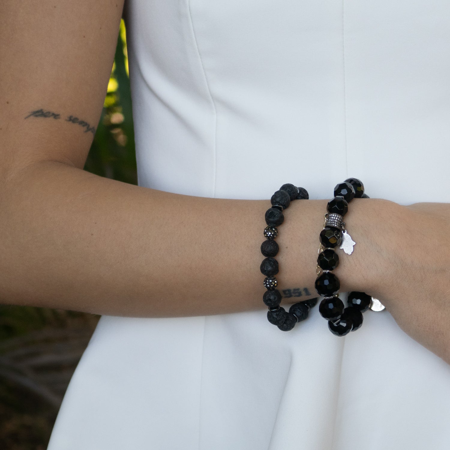 Black Protection Symbol Bracelet