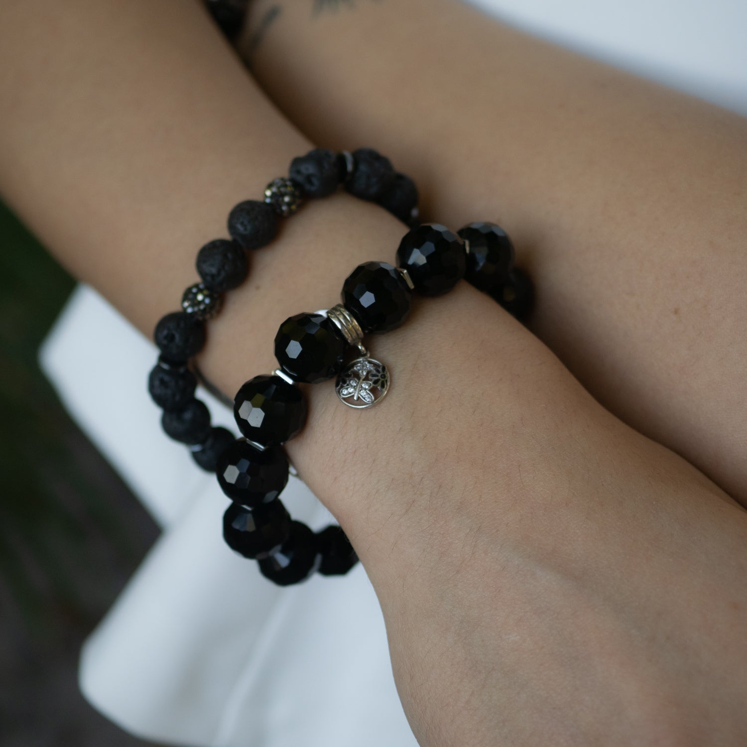 Black Protection Symbol Bracelet