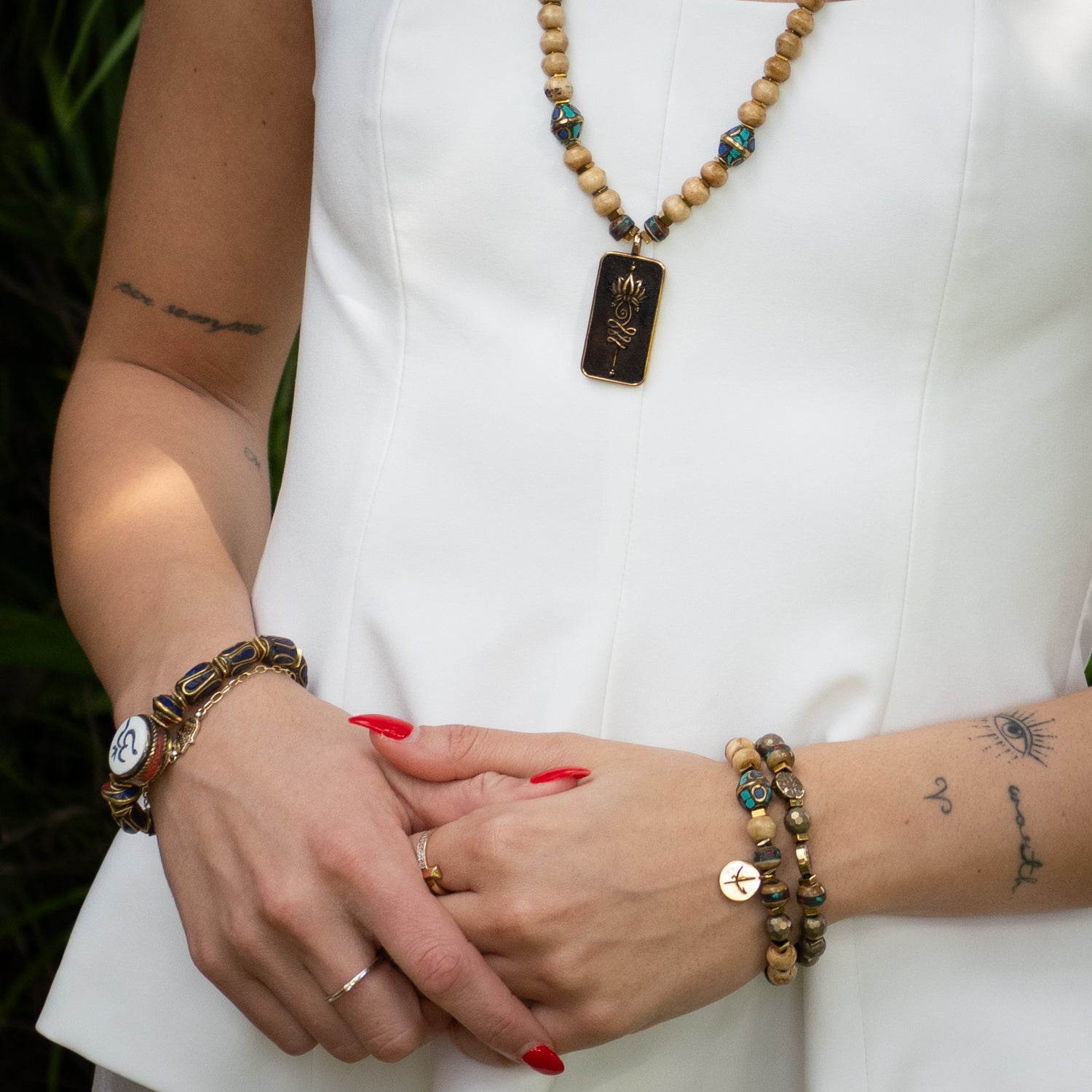 Boho Soul Nepal Meditation & Buddha Bead Bracelet Set