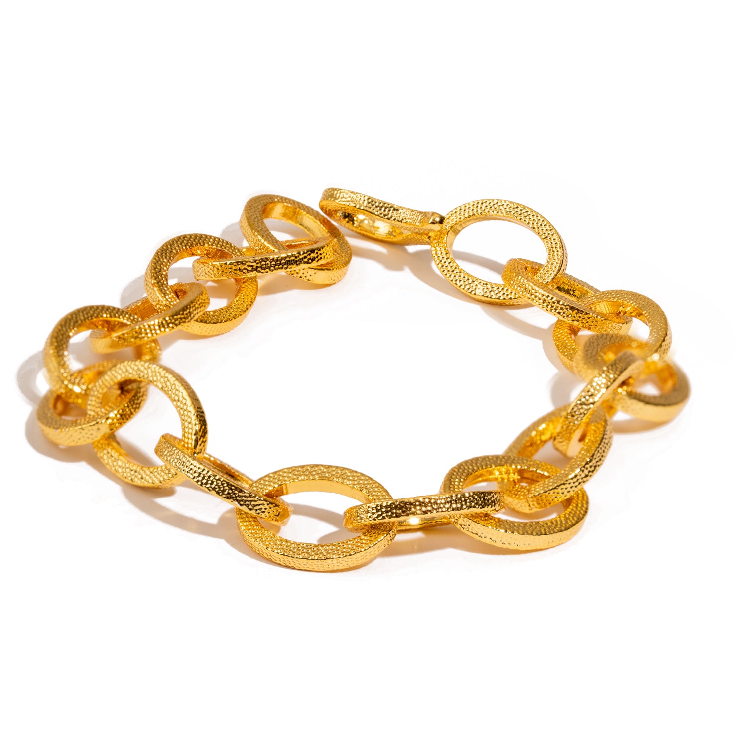 Bold Links Gold Chunky Adjustable Bracelet