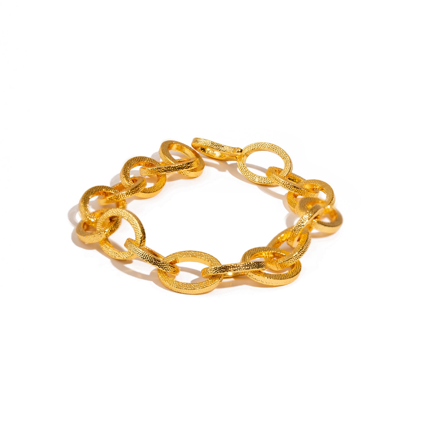 Bold Links Gold Chunky Adjustable Bracelet