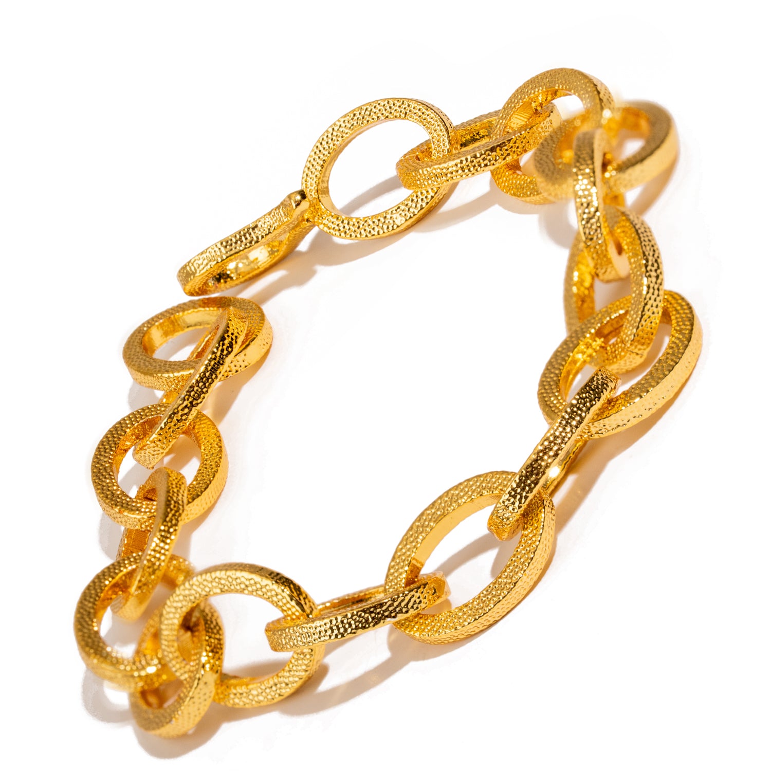 Bold Links Gold Chunky Adjustable Bracelet