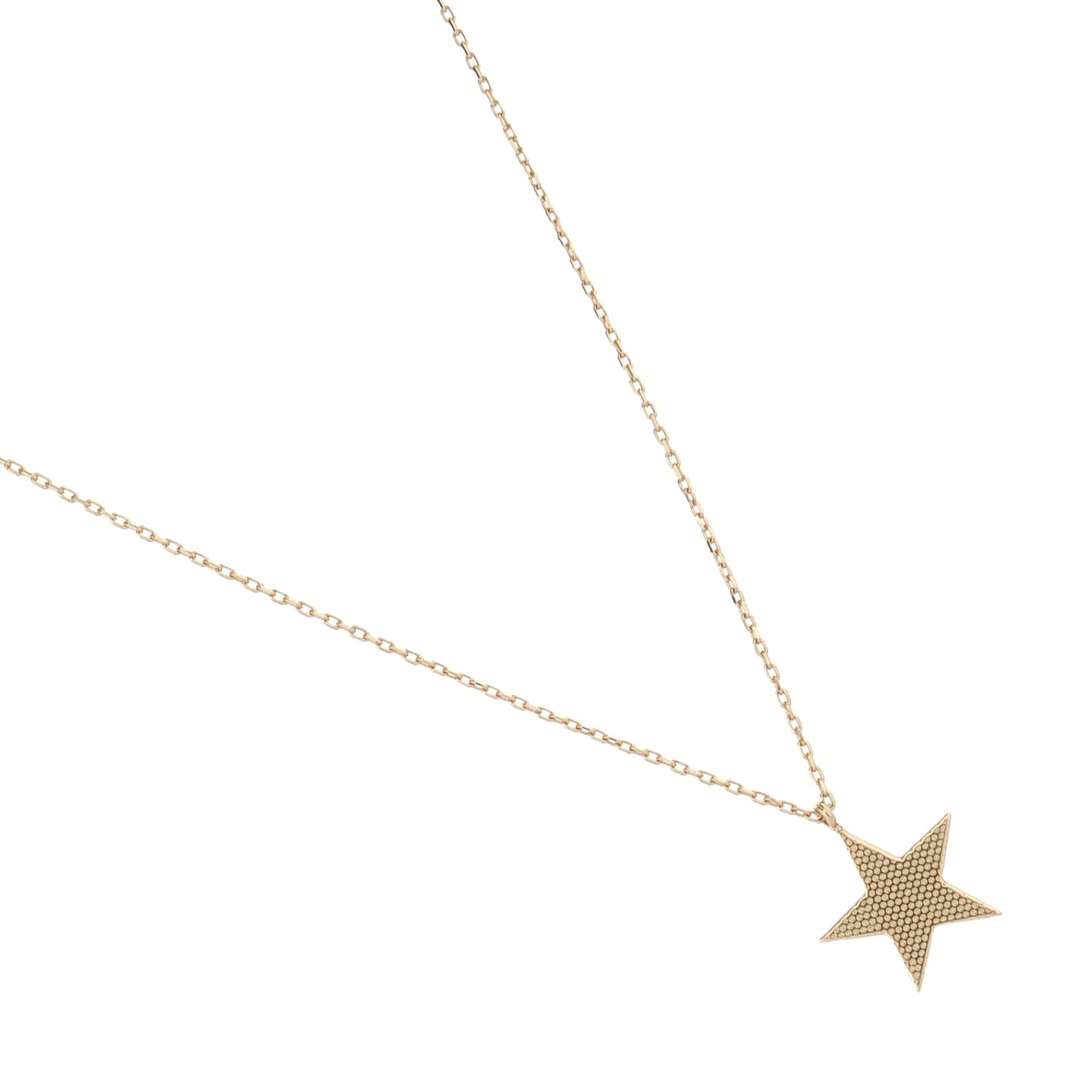 Dainty gold star pendant on 14K gold chain, perfect for gifting