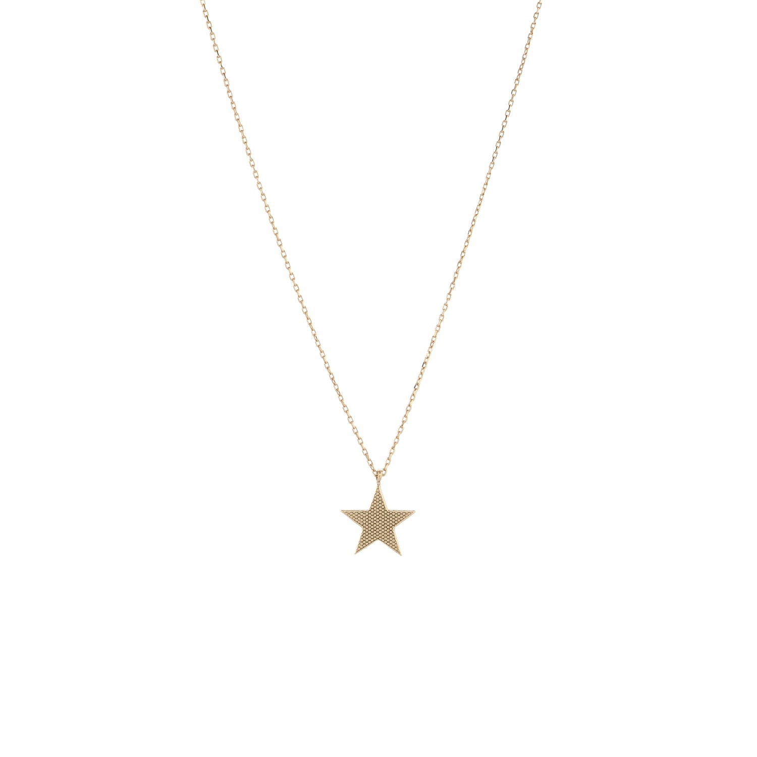 Handmade Celestial Grace necklace with polished gold star charm
