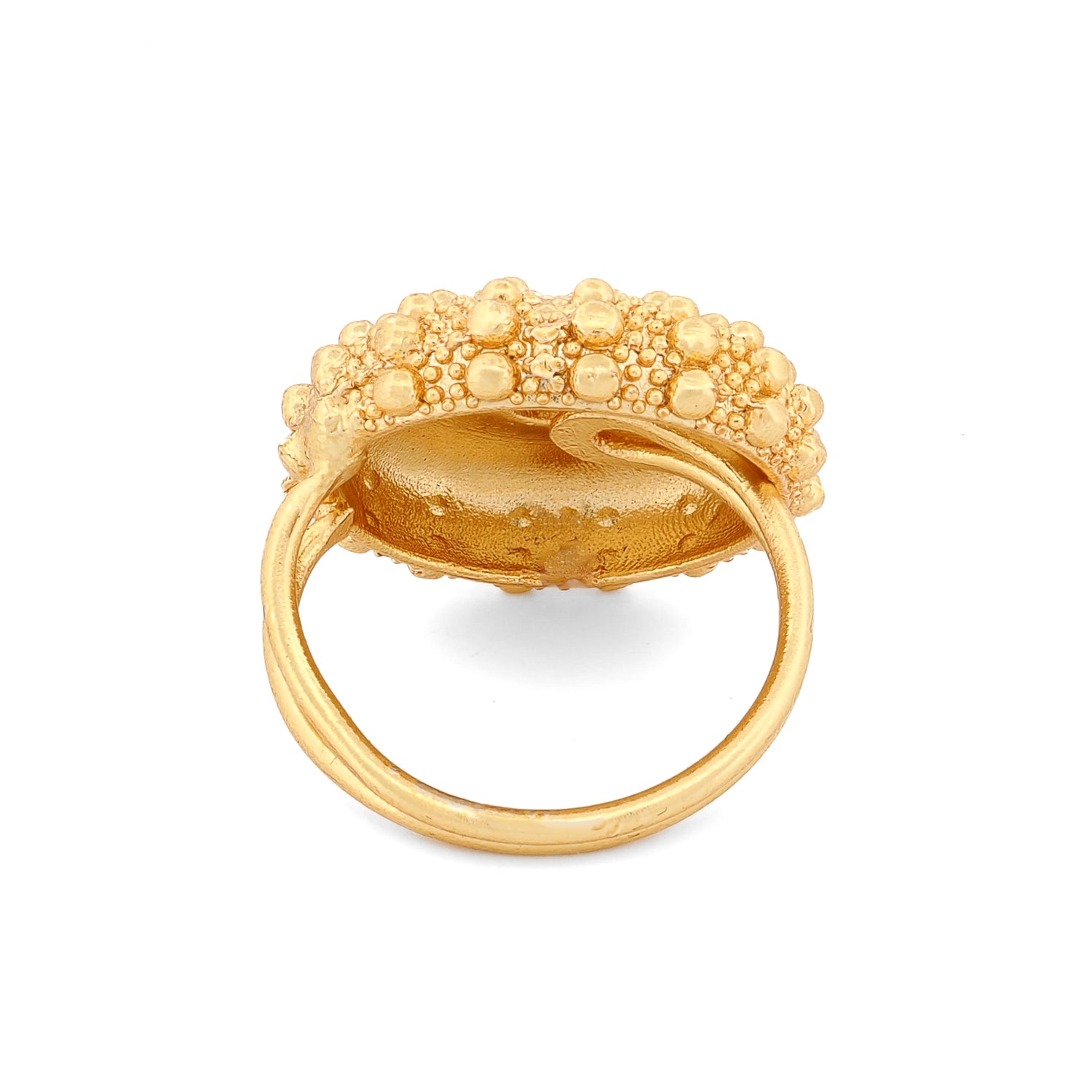Celestial Sunburst Gold Adjustable Ring