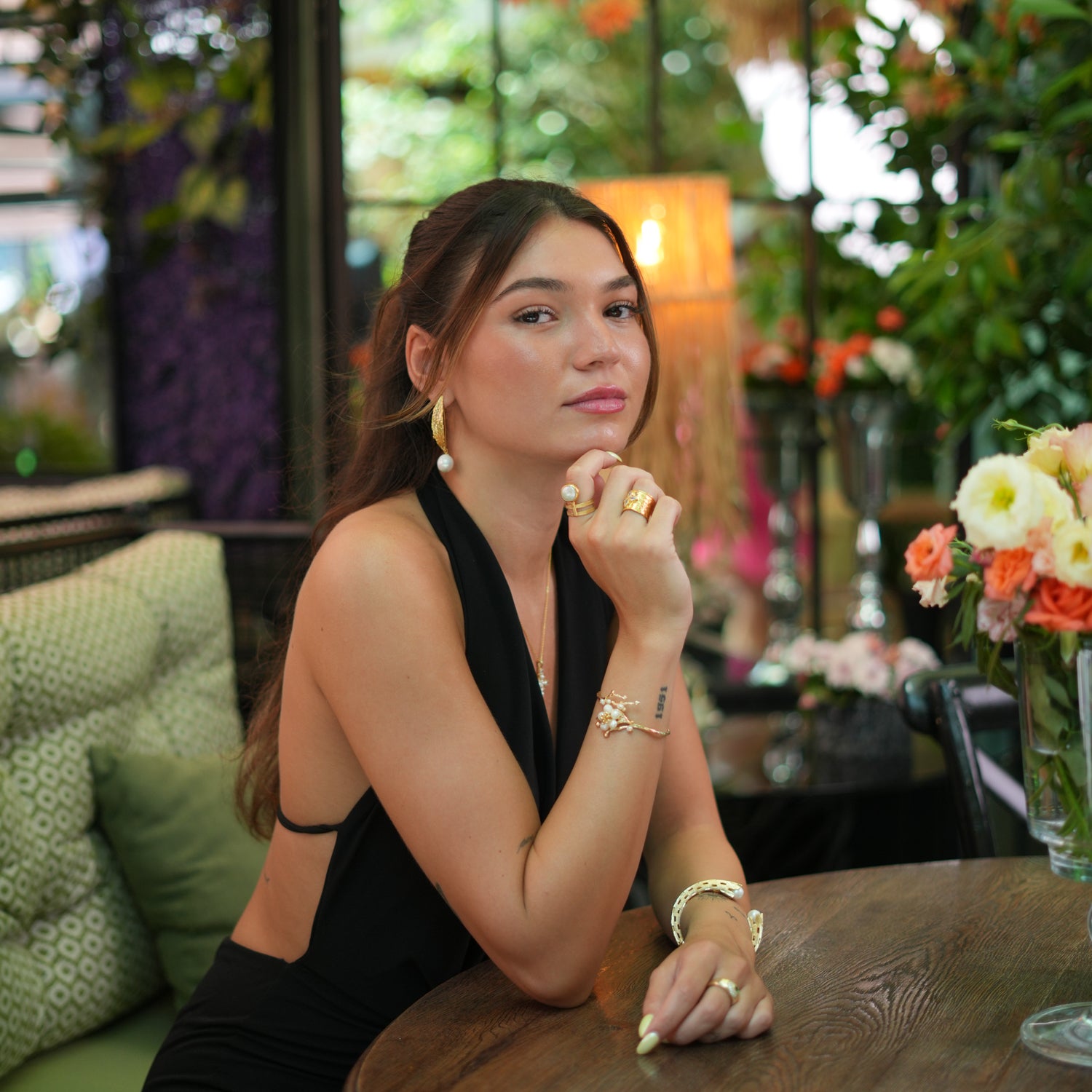 Luxury Gold Hook Baroque Pearl Drop Earrings for a Unique, Textured Look