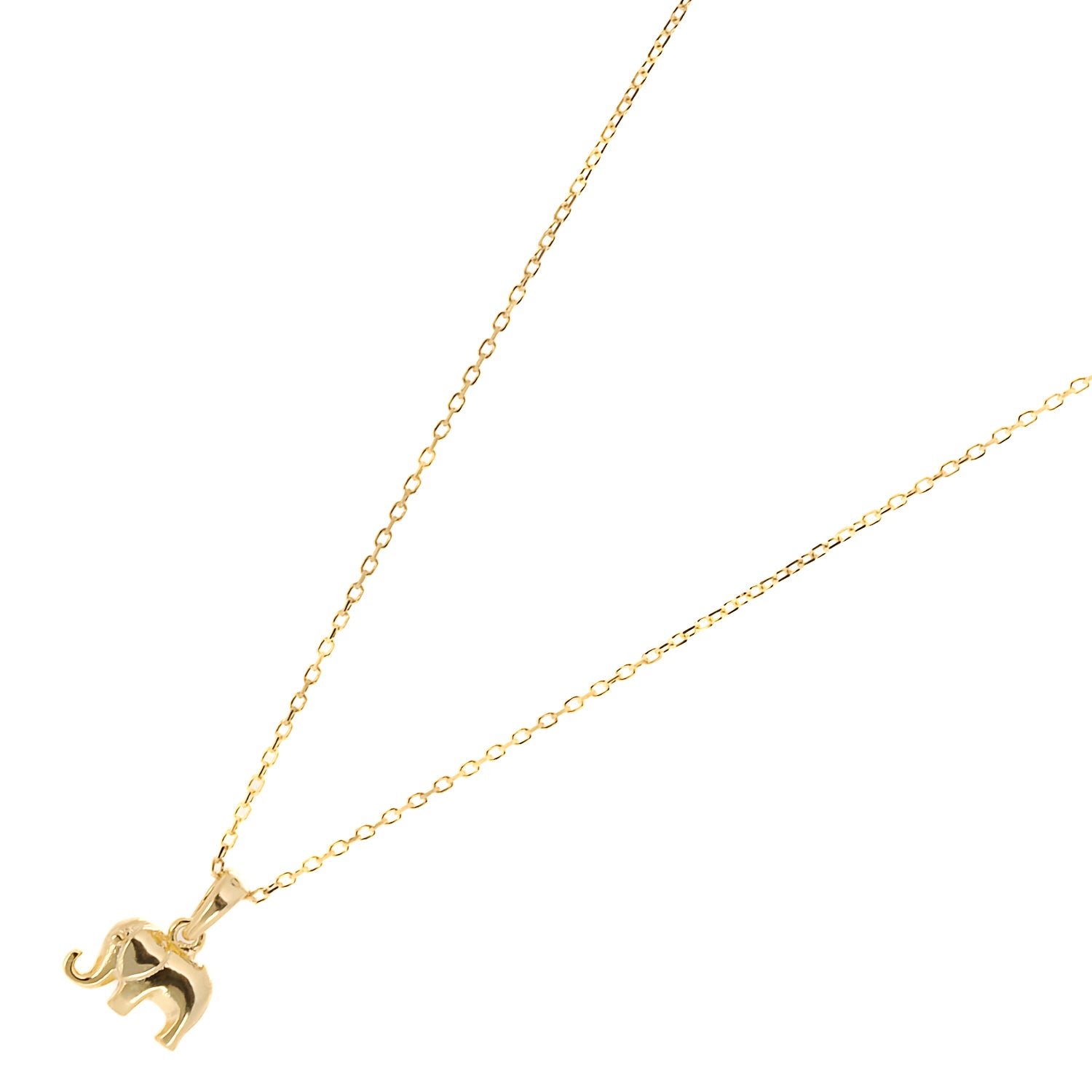 The Dainty Gold Elephant Necklace, a thoughtful gift that symbolizes strength and wisdom, making it perfect for someone special.