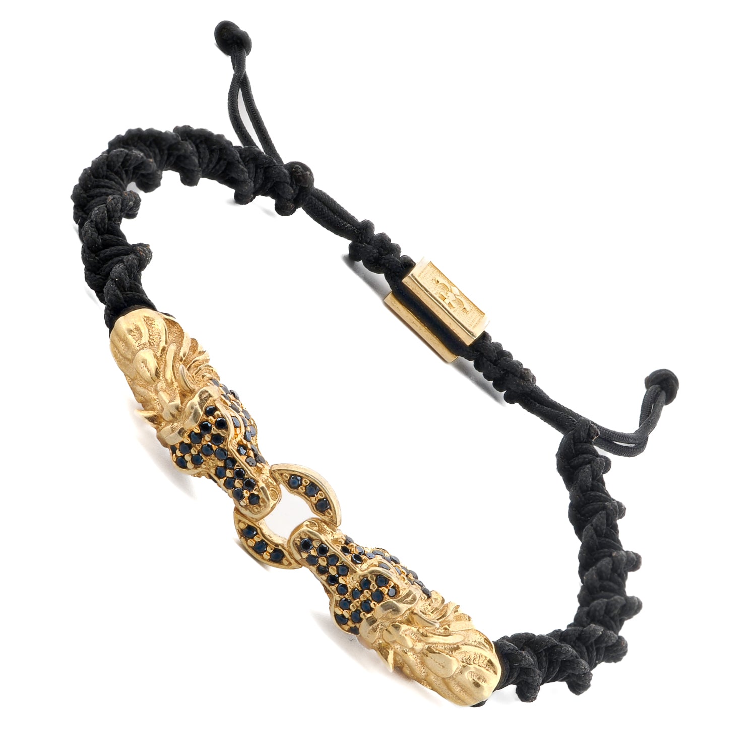 Dragon Claw Black Diamond Woven Bracelet