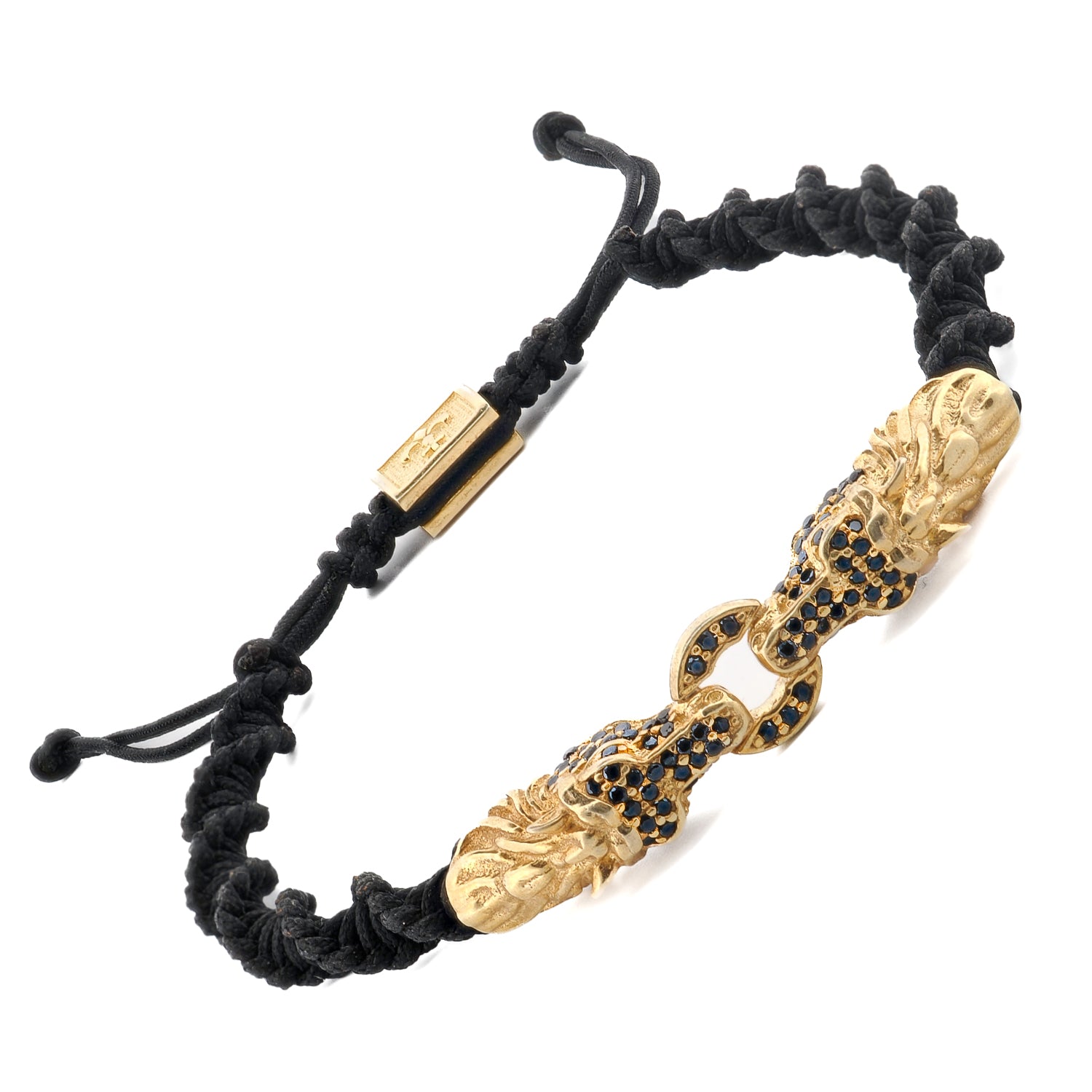 Dragon Claw Black Diamond Woven Bracelet