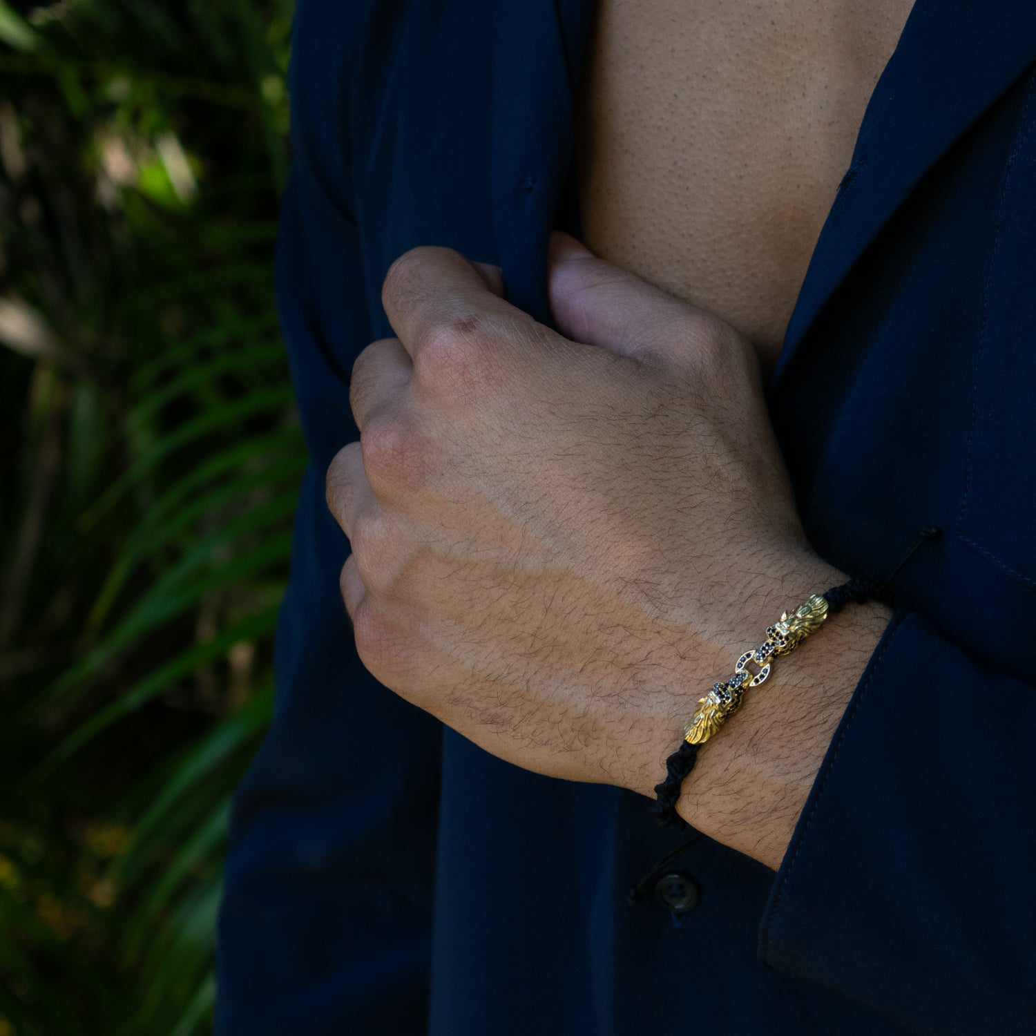 Dragon Claw Black Diamond Woven Bracelet