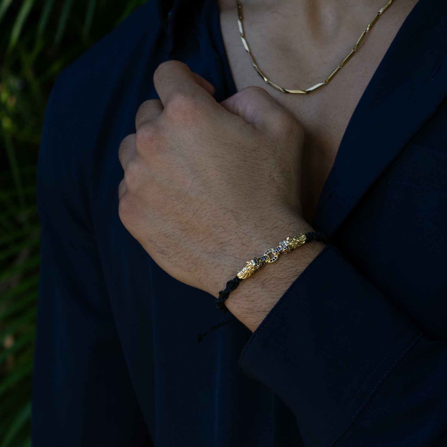 Dragon Claw Black Diamond Woven Bracelet
