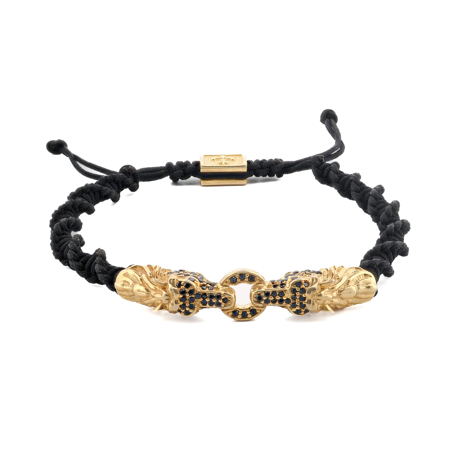 Dragon Claw Black Diamond Woven Bracelet