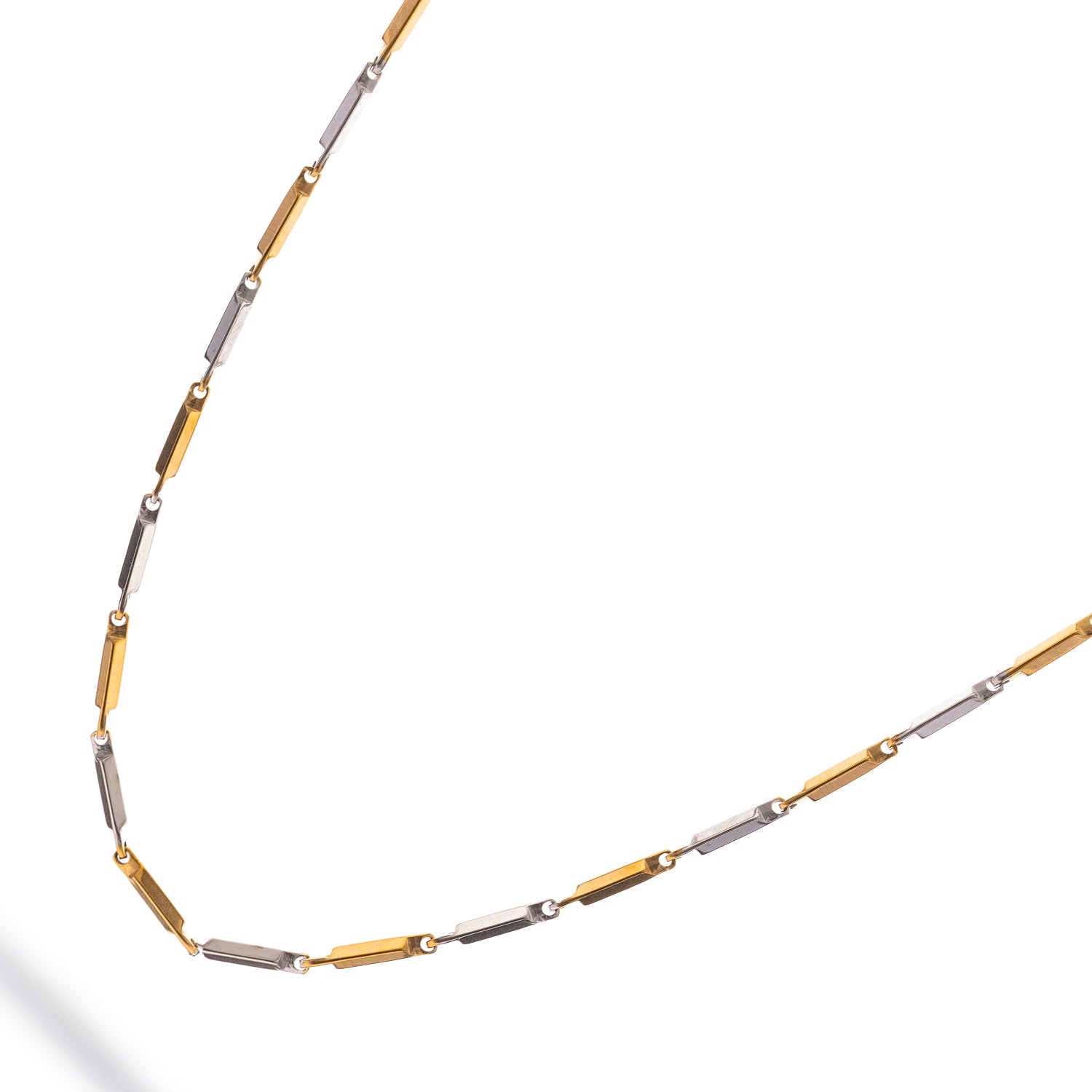 Dual Strength Silver & Gold Men’s Chain Necklace