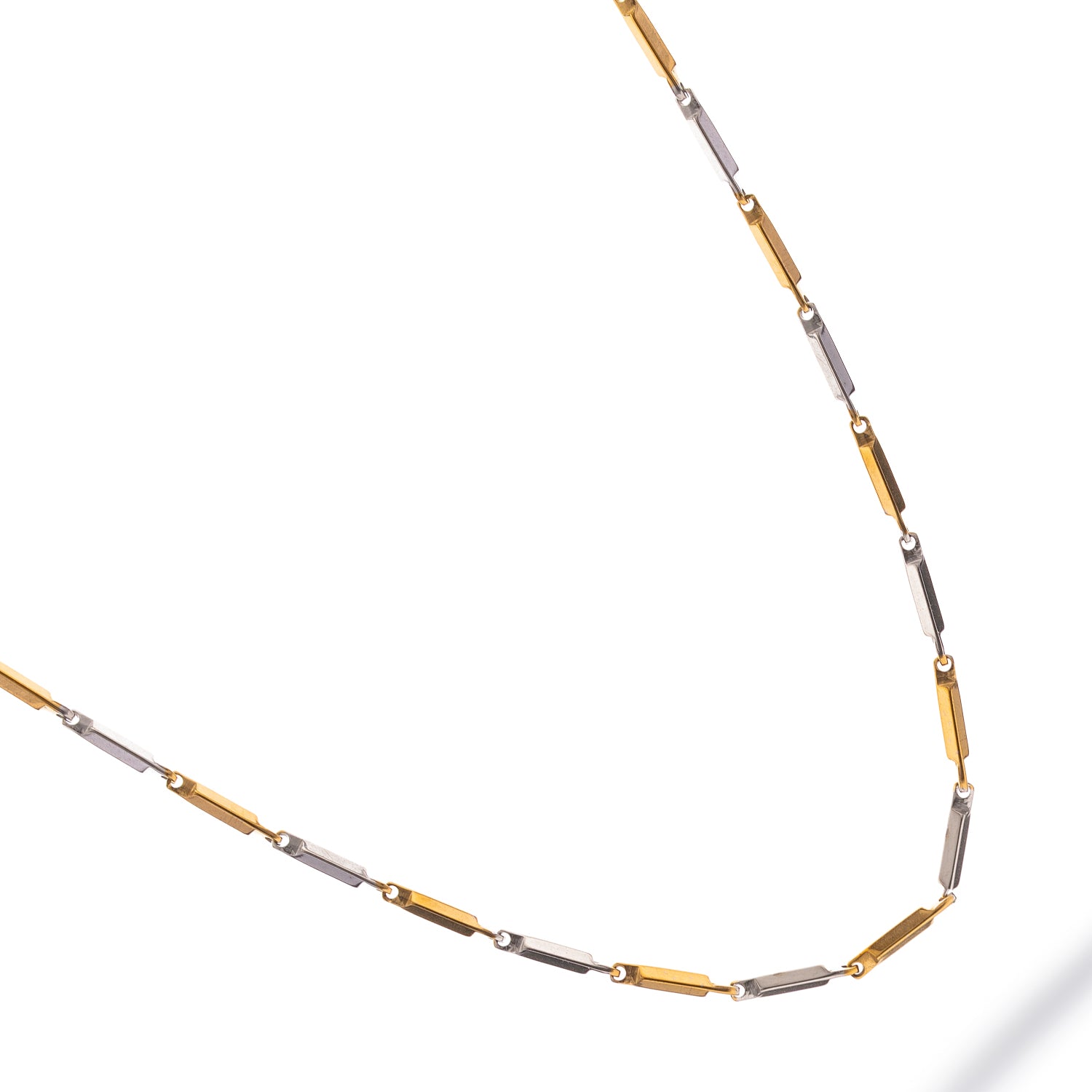 Dual Strength Silver & Gold Men’s Chain Necklace