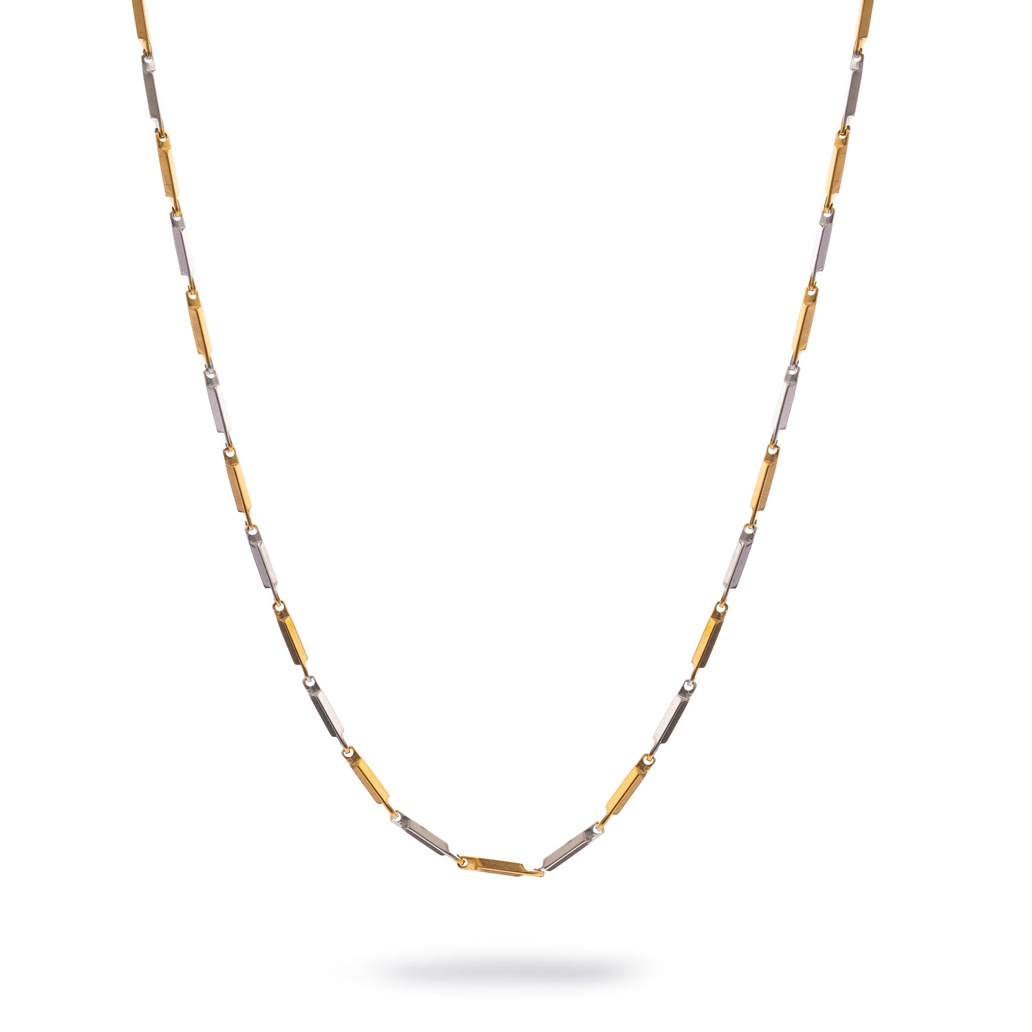 Dual Strength Silver & Gold Men’s Chain Necklace