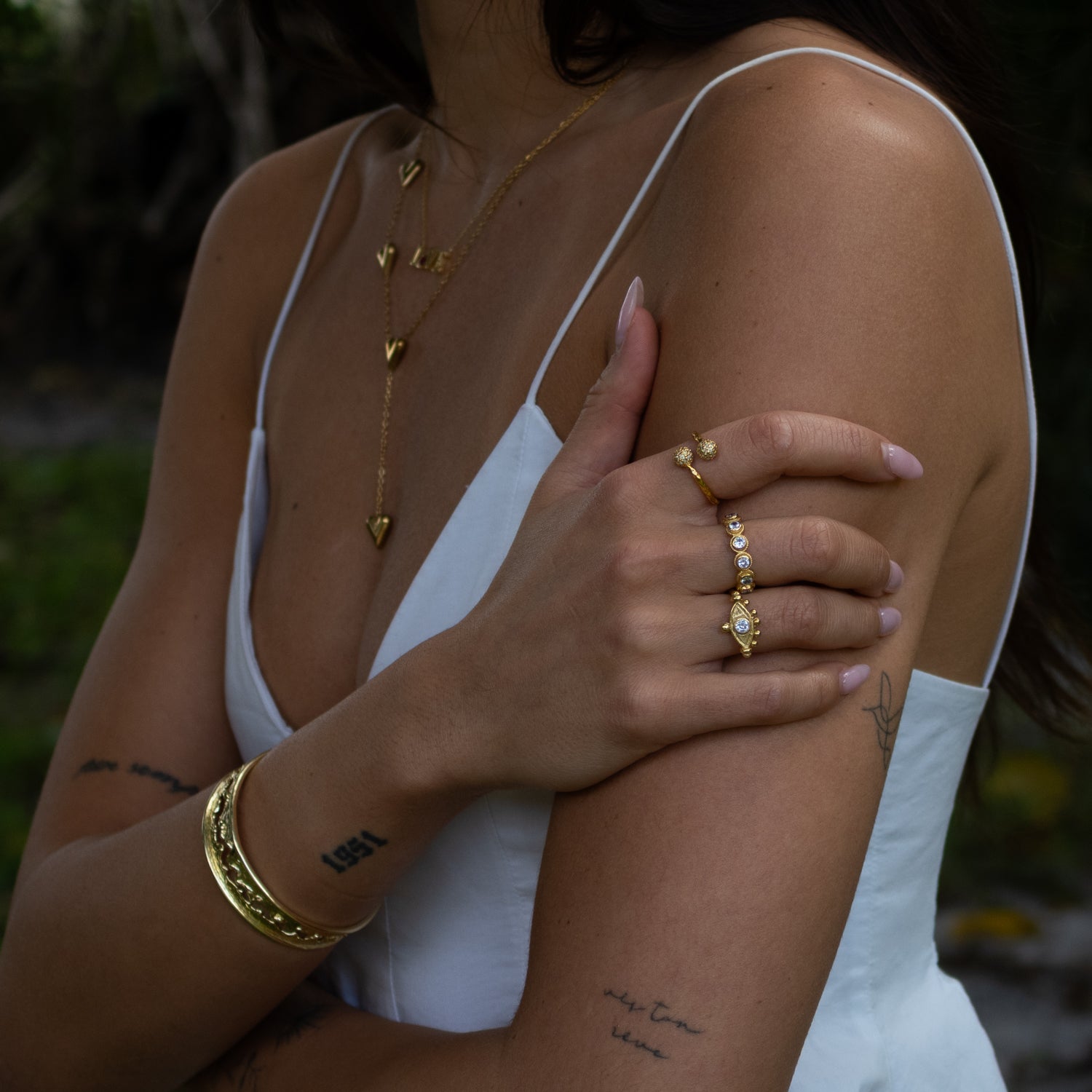 Eternal Eye Gold Adjustable Ring