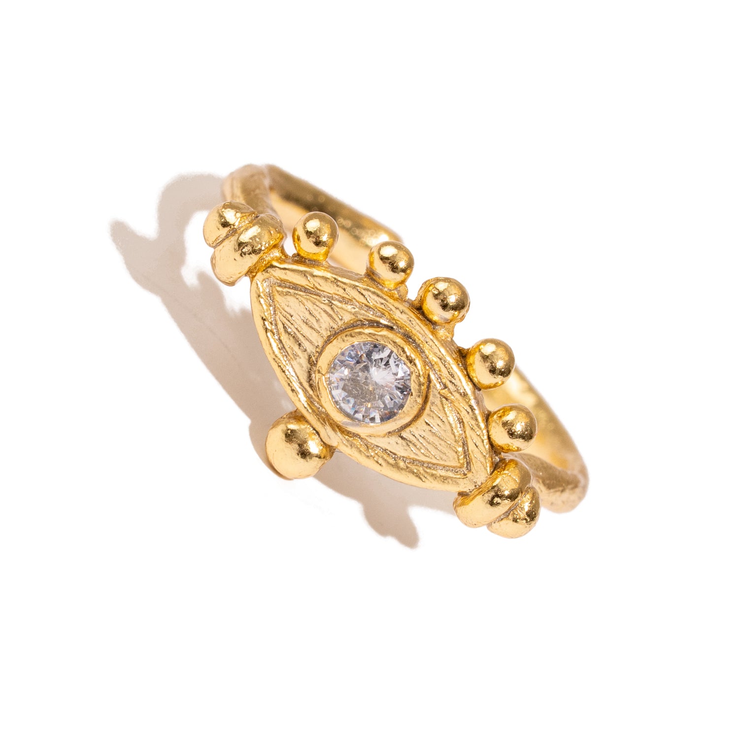 Eternal Eye Gold Adjustable Ring